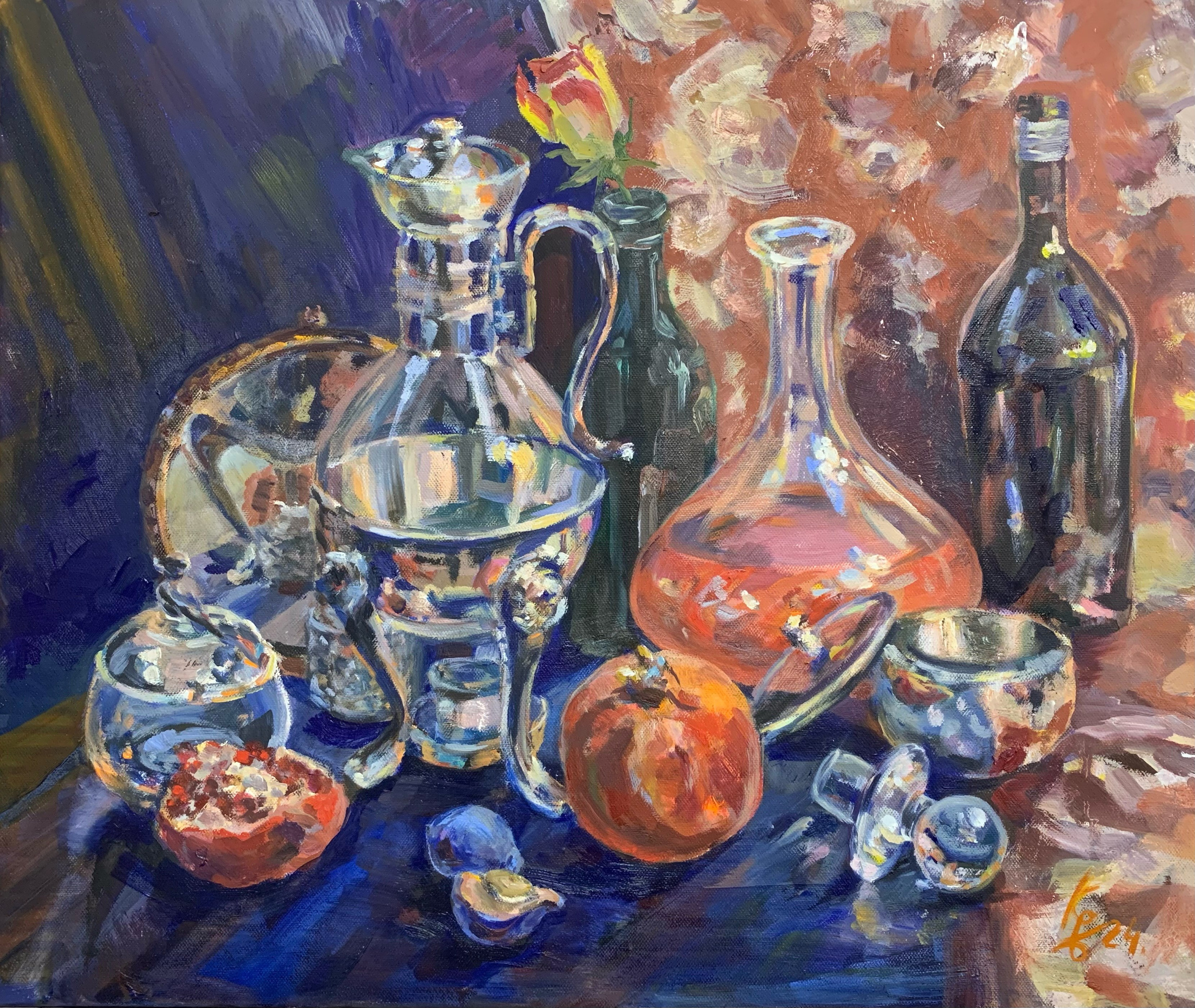 Звонкий натюрморт  50х60  х-м 2025