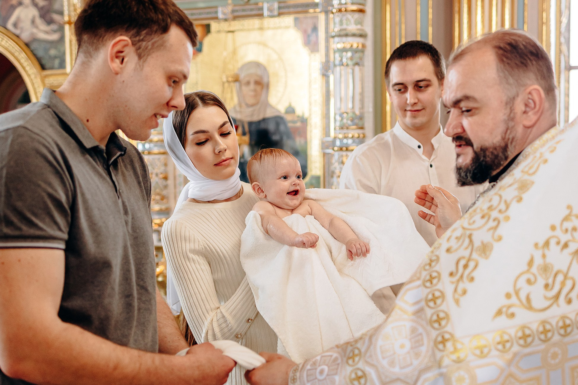 Крещение Варвары в Большой Валяевке. Семейный фотограф в Пензе Мария Левина