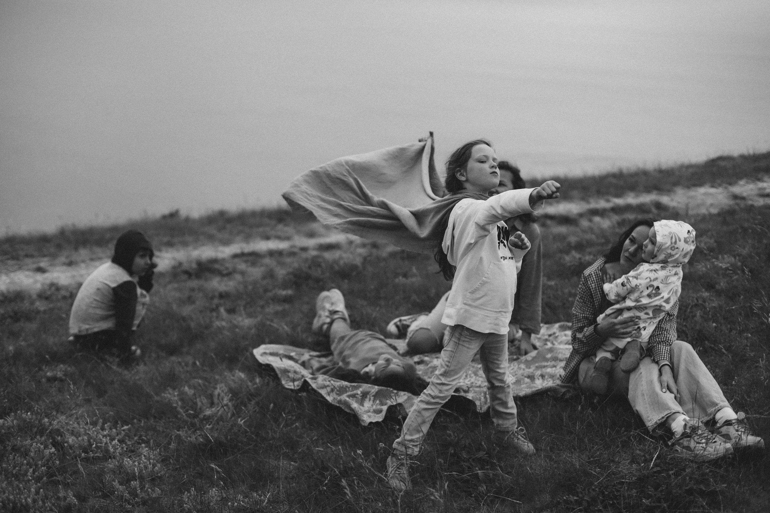 Лена, Ира, Лейла, Ника, Адам и Ария. Семейный фотограф Анапа