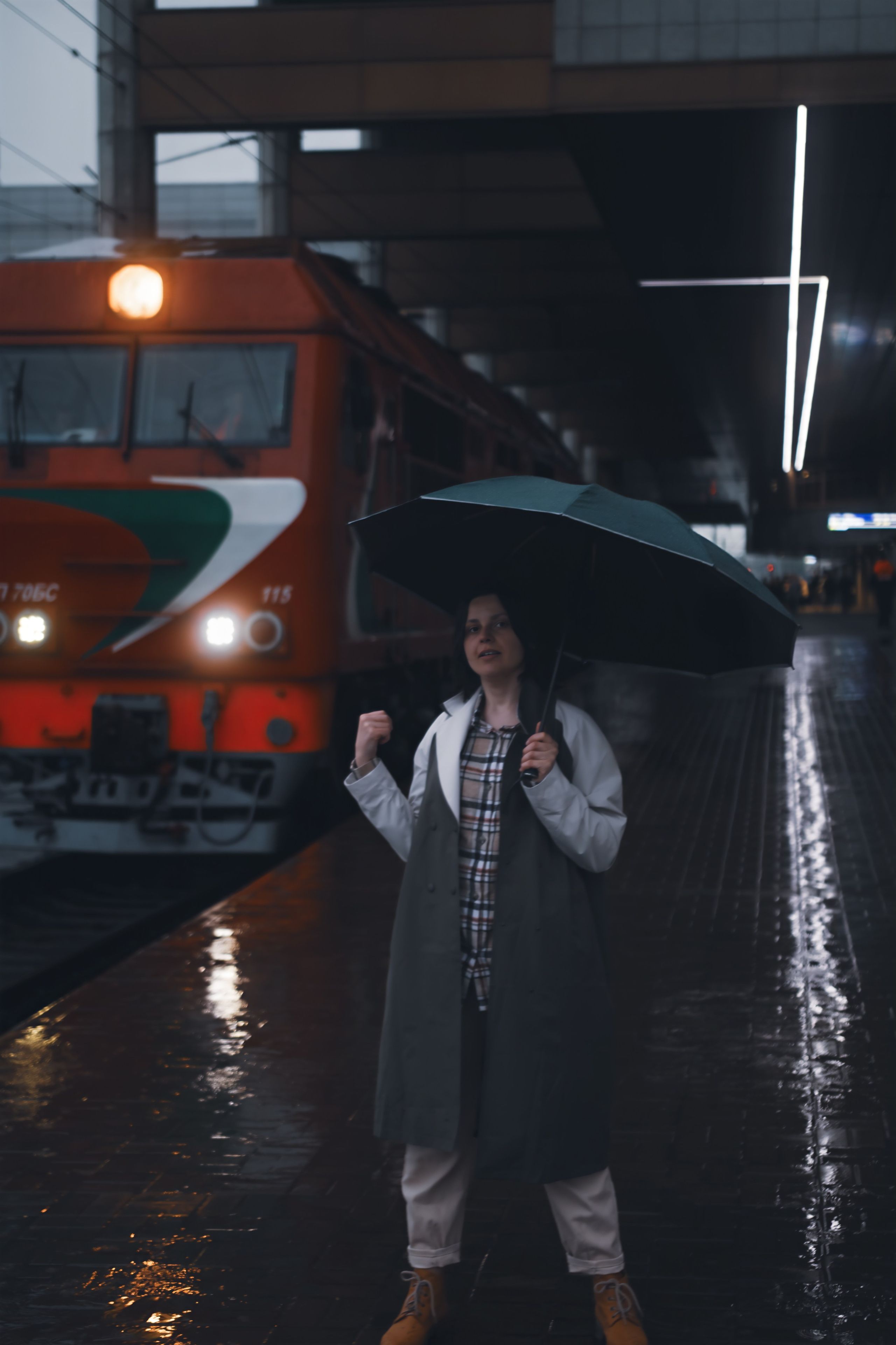 Фотосессия на вокзале