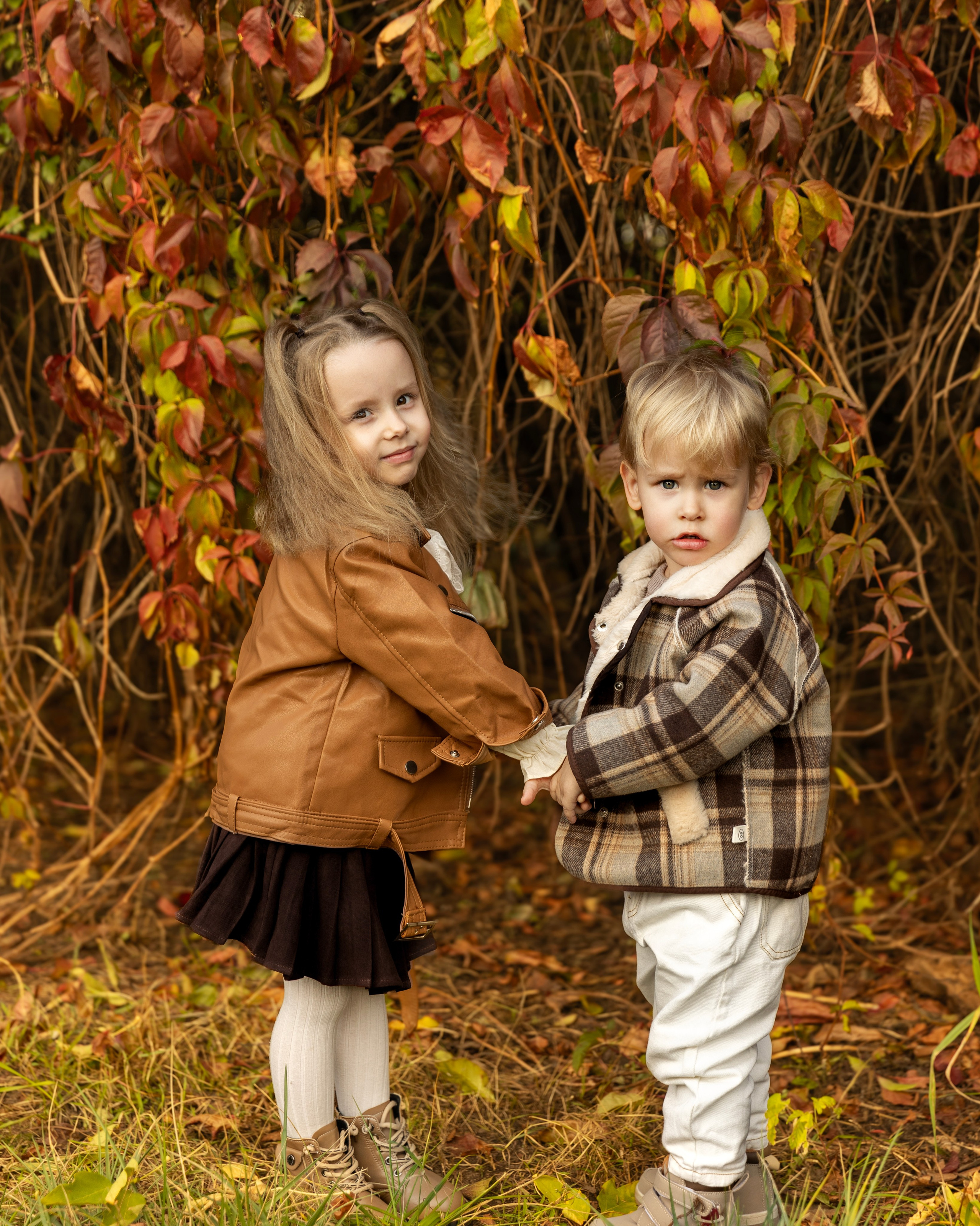 Осенняя фотосессия дети. Свадебный и семейный фотограф Москва и Московская область