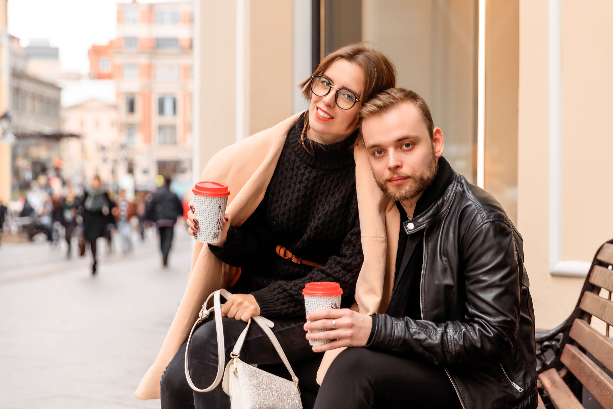 Городская прогулка для Кати и Свята. Профессиональный фотограф в Москве Оксана Богданец