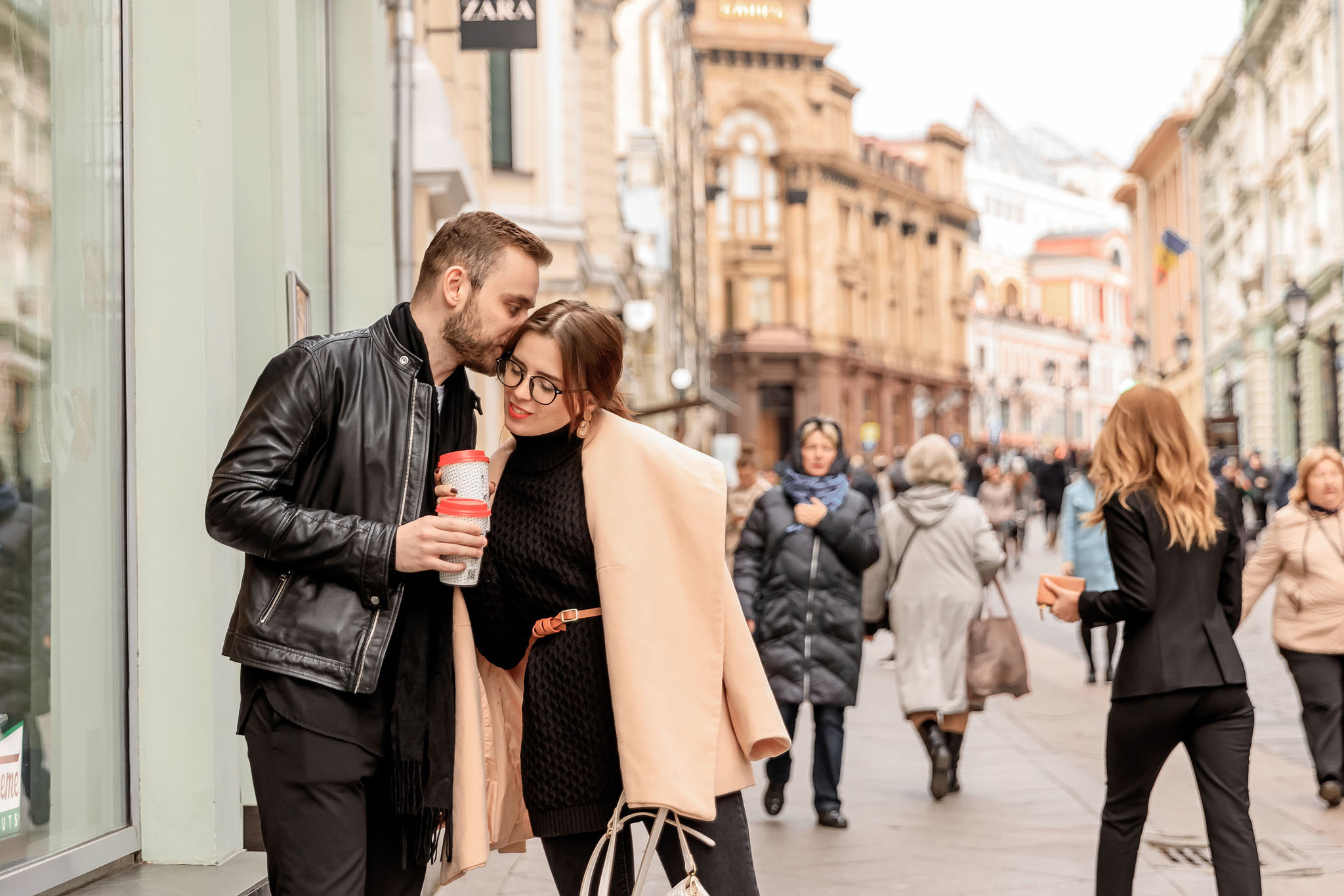 Городская прогулка для Кати и Свята. Профессиональный фотограф в Москве Оксана Богданец