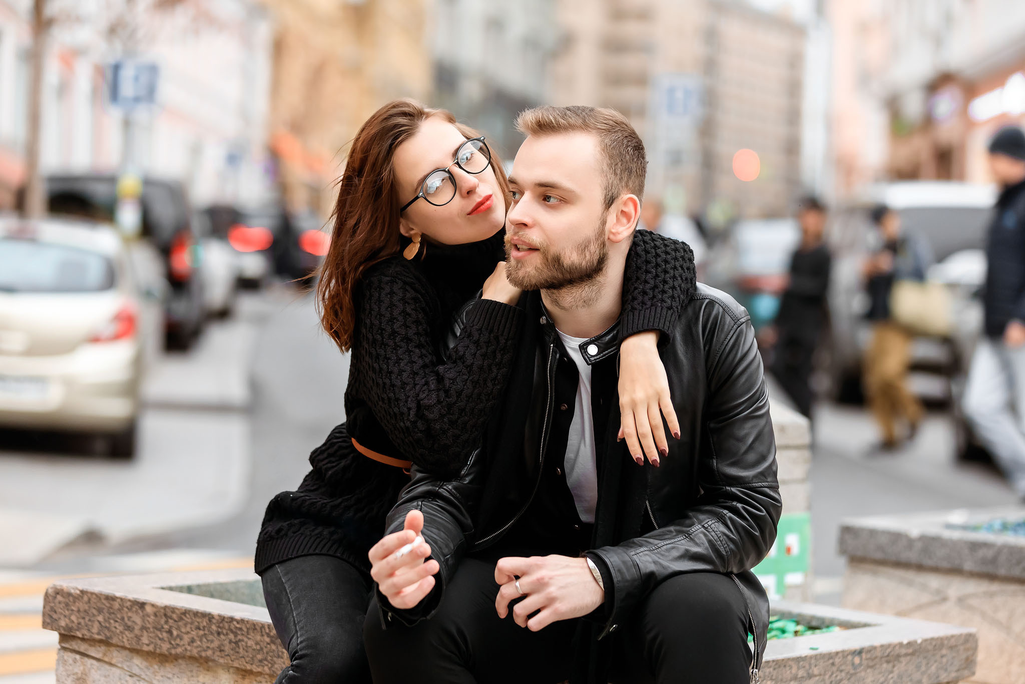 Городская прогулка для Кати и Свята. Профессиональный фотограф в Москве Оксана Богданец