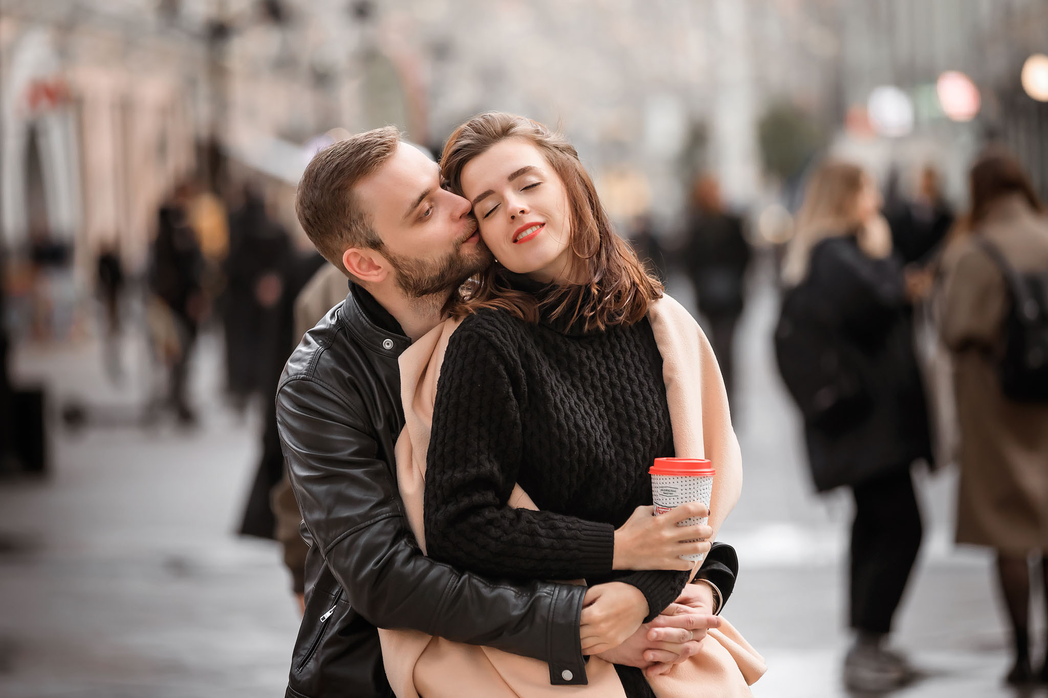 Городская прогулка для Кати и Свята. Профессиональный фотограф в Москве Оксана Богданец