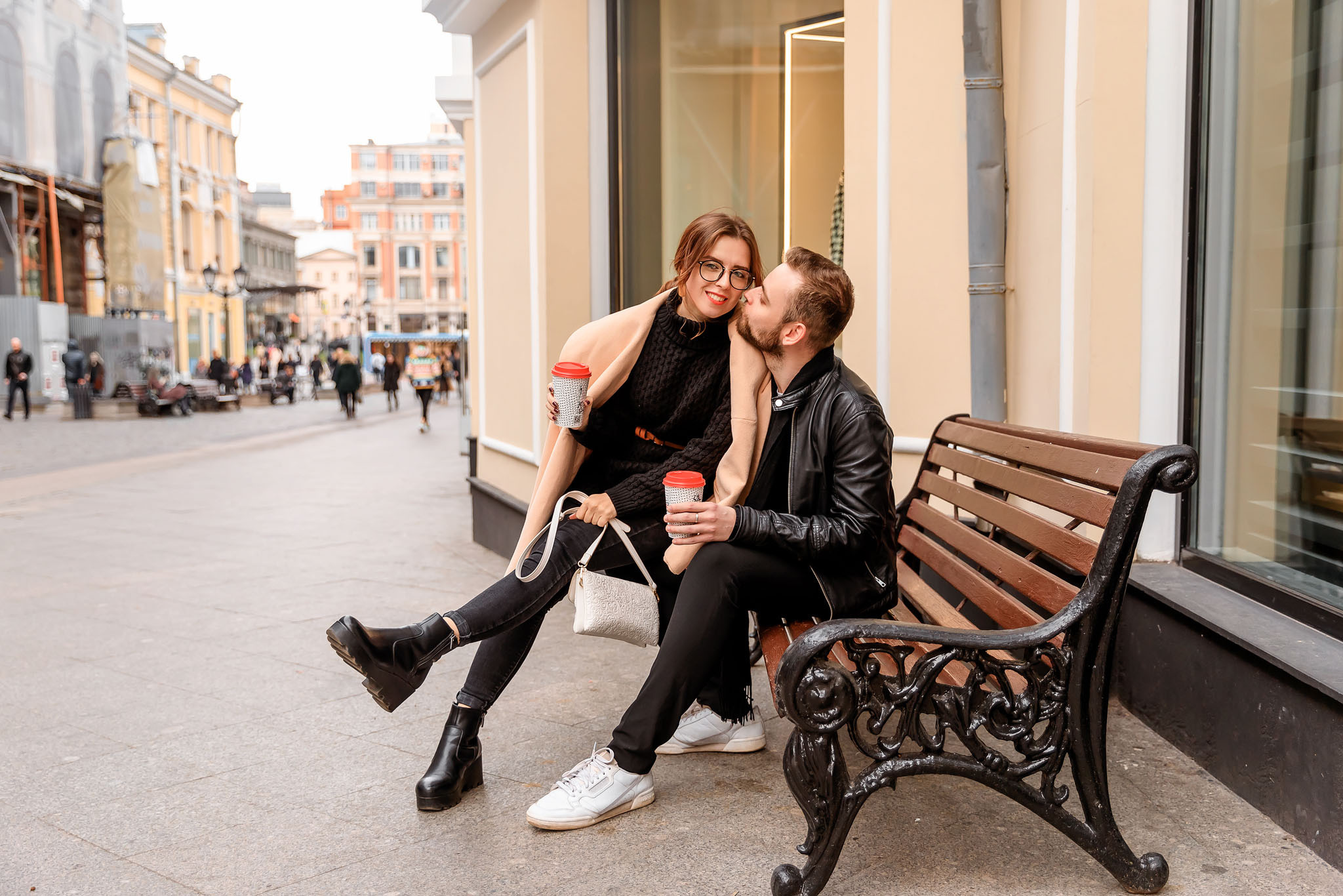 Городская прогулка для Кати и Свята. Профессиональный фотограф в Москве Оксана Богданец