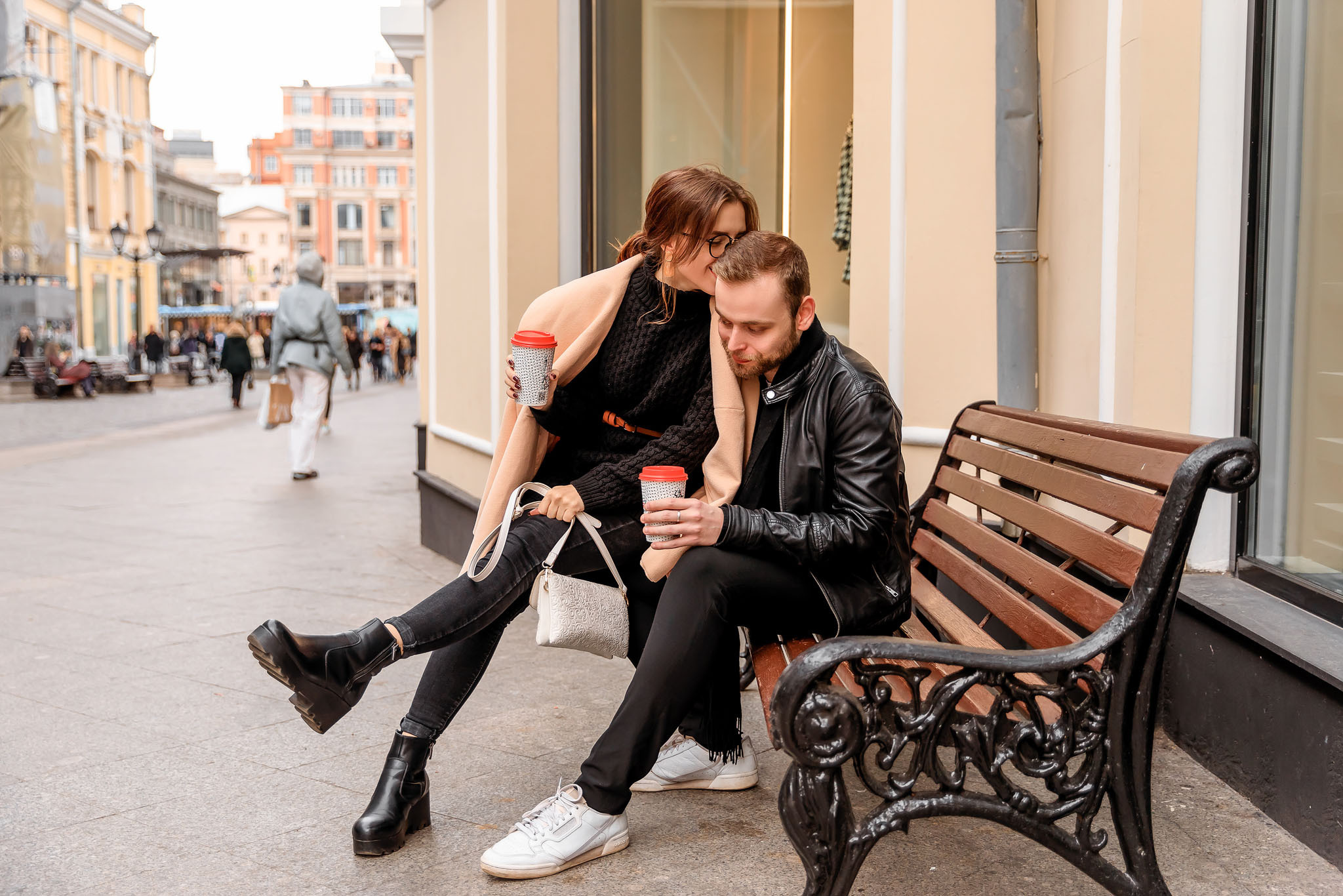 Городская прогулка для Кати и Свята. Профессиональный фотограф в Москве Оксана Богданец