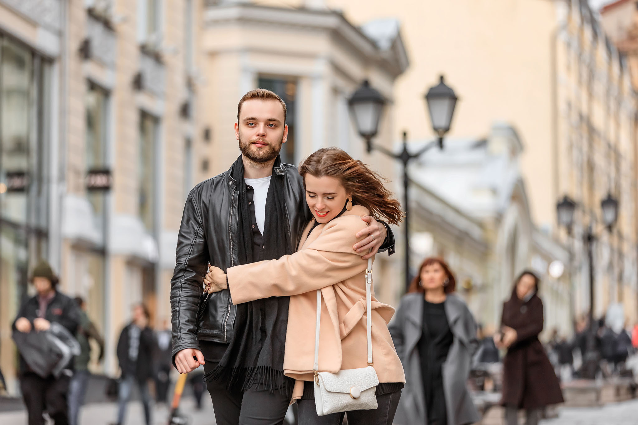 Городская прогулка для Кати и Свята. Профессиональный фотограф в Москве Оксана Богданец