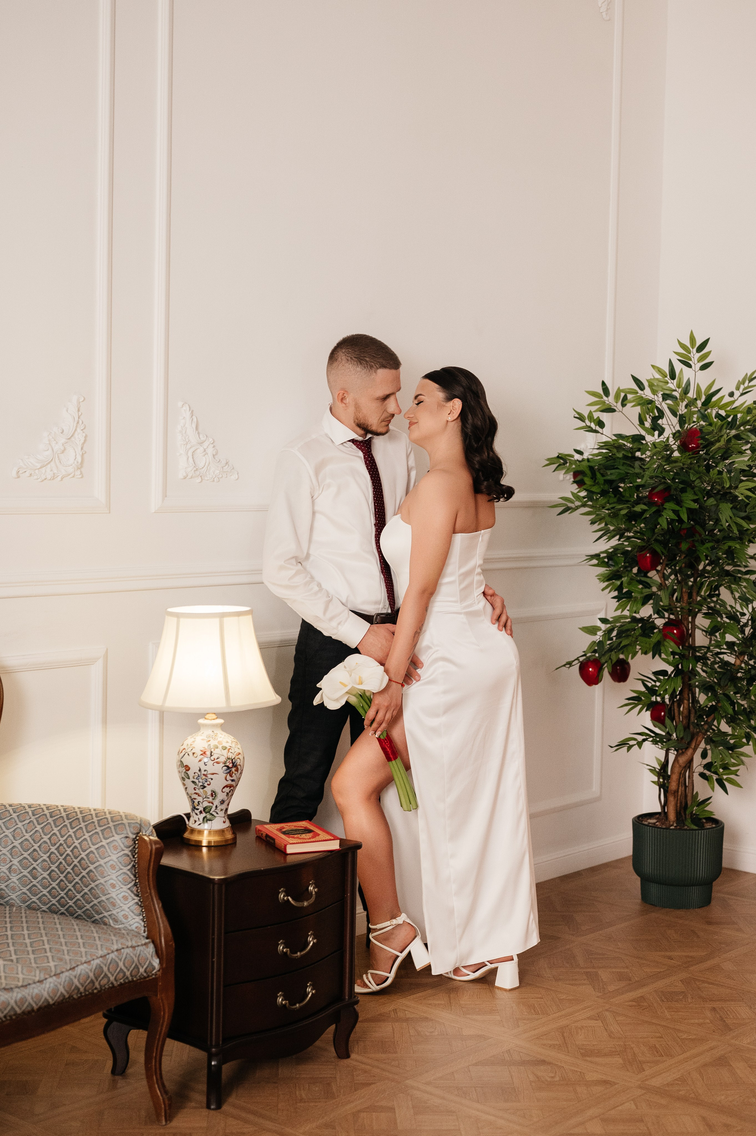 Свадебная фотосессия в студии. Свадебный и семейный фотограф в Краснодаре Алина Мельник