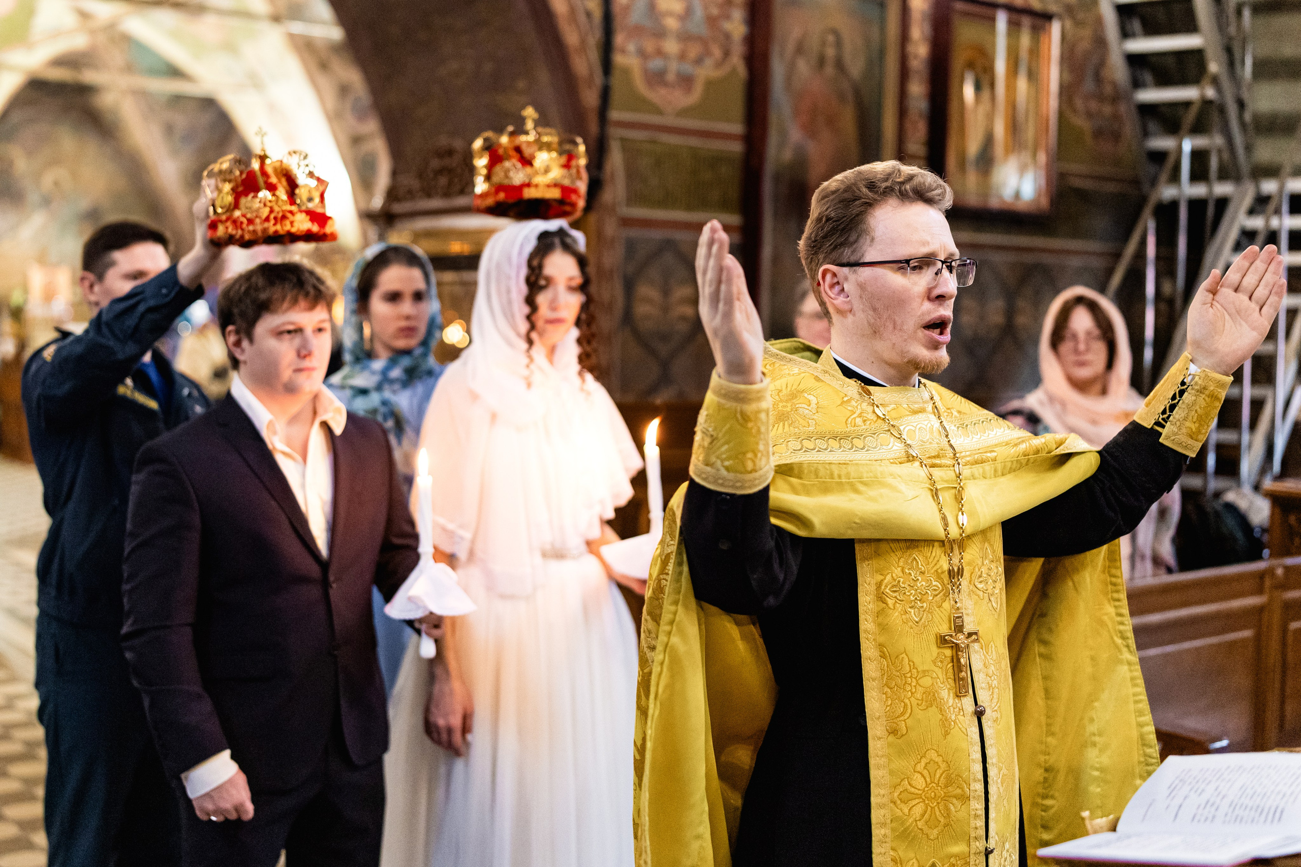 Венчание Михаила и Евы. Уникальный фотограф на крещение и венчание. Москва