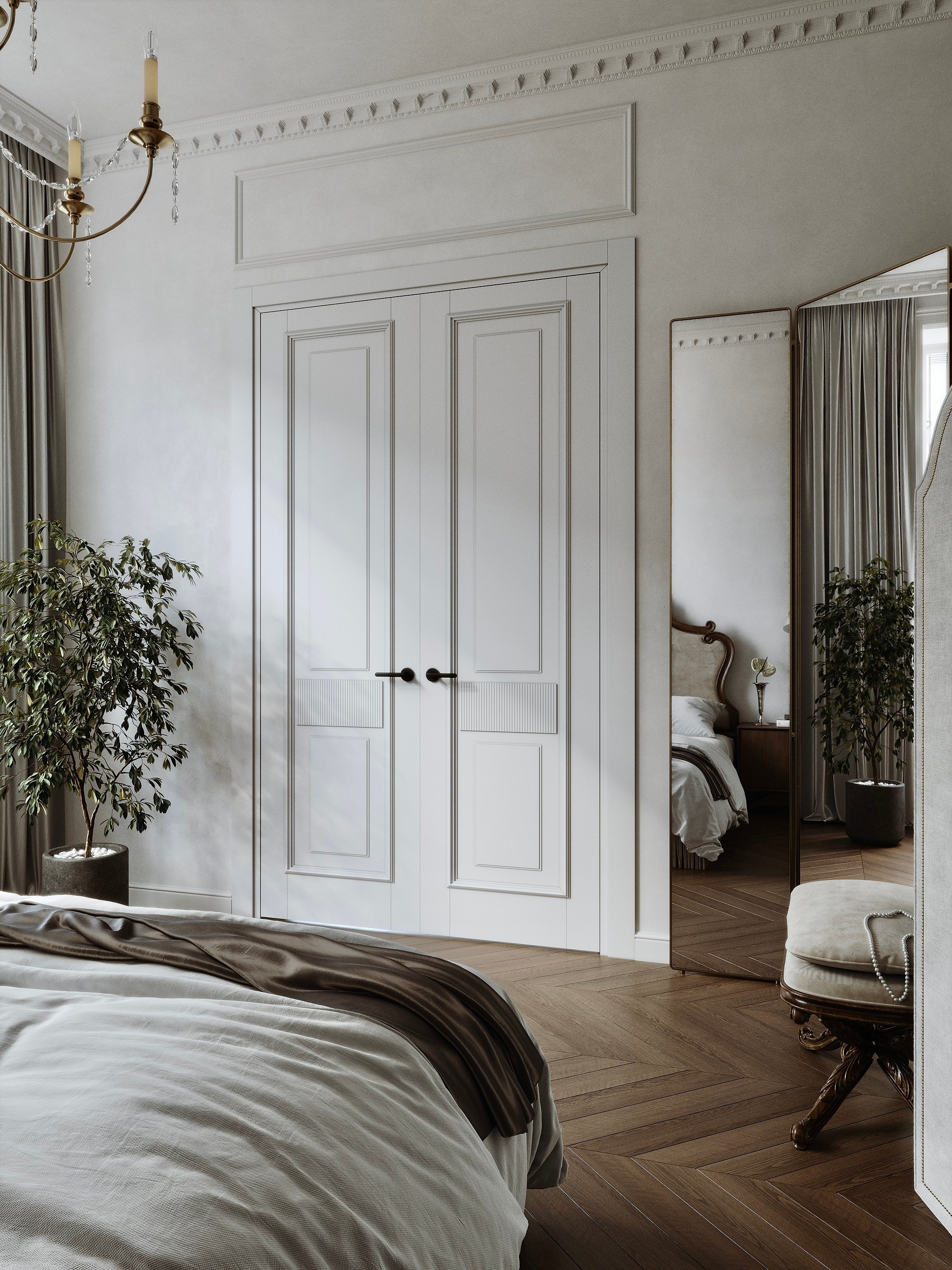 Спальня ЖК «Опера» г. Тюмень. 3d визуализатор Валерия Романова