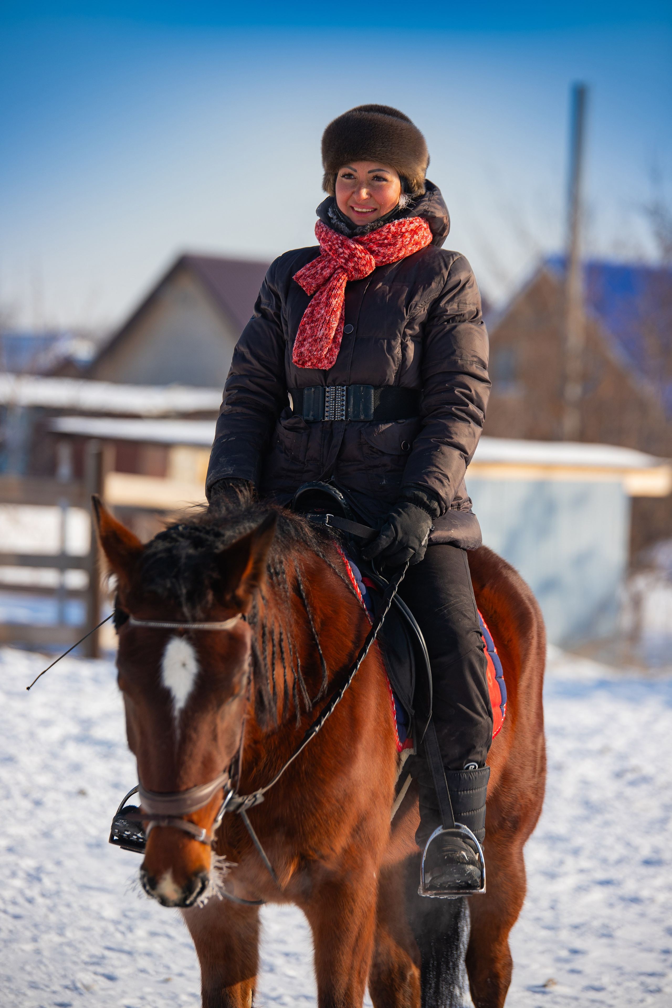 Кристина и её лошадь. Фотограф Александр Поздняков  Новосибирск