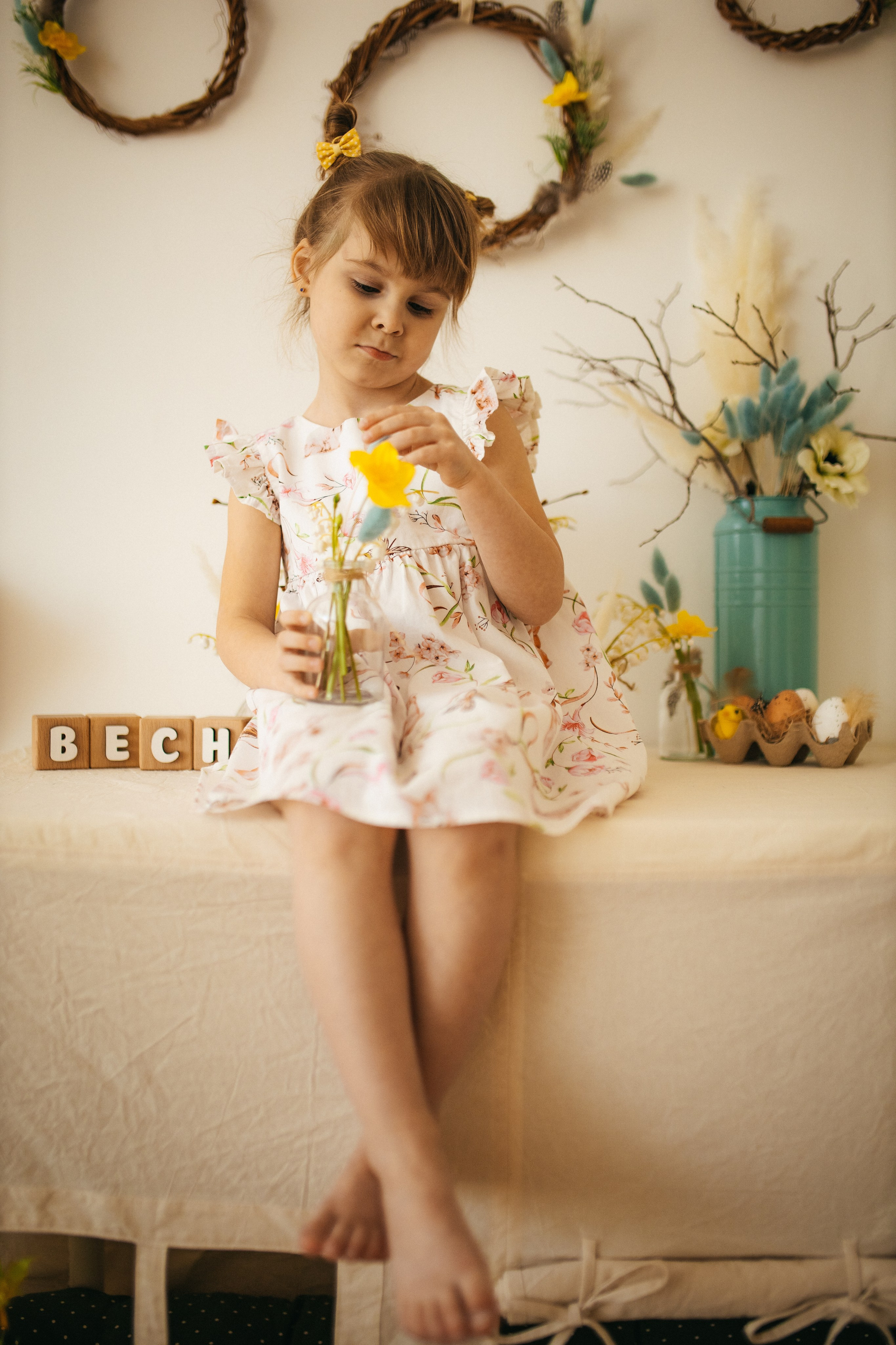 Весенняя съёмка в студии для мамы и дочки Самара. Семейный фотограф в Самаре Елена Ефимова