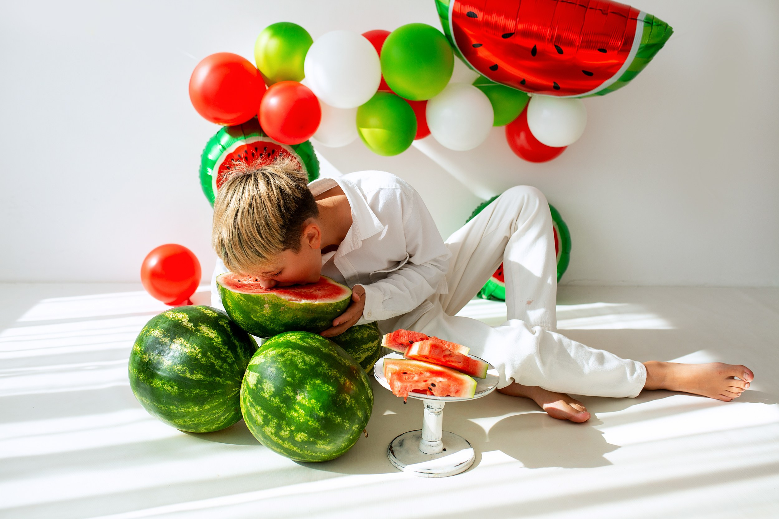 КОСТЯ и арбузы. Фотограф новорожденных Оксана Полевская