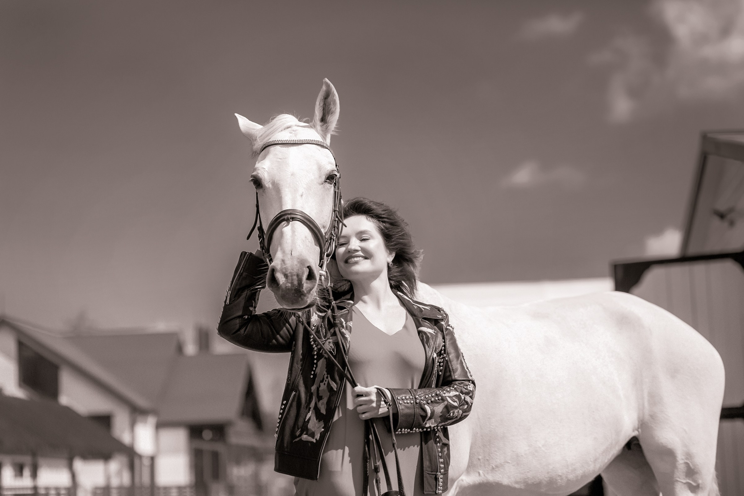 Галина и ее лошадь Сказка. Фотограф женский и мужской портрет Санкт-Петербург