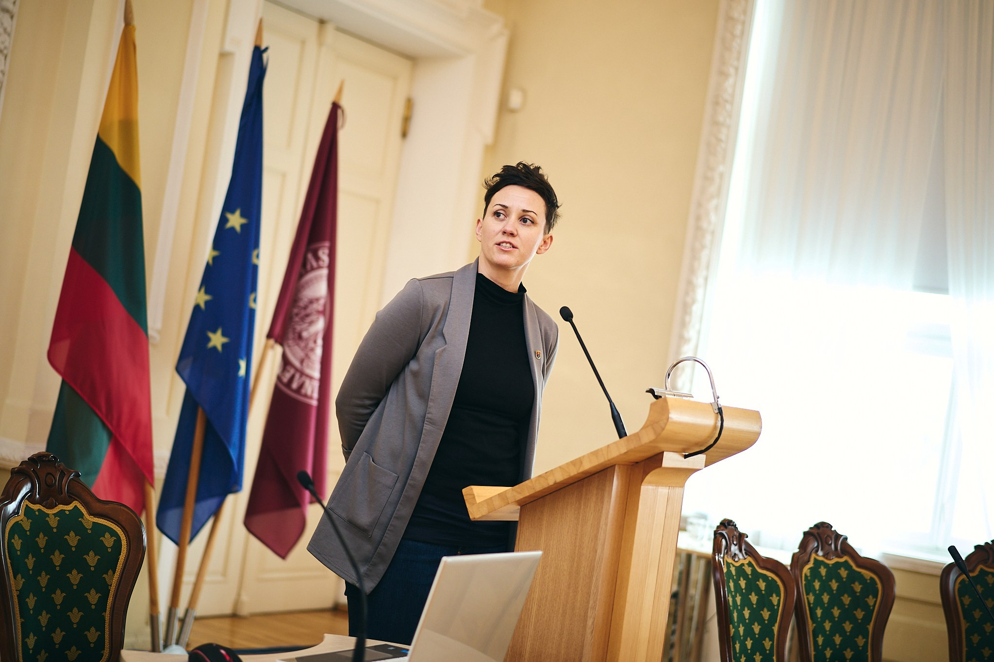 Lithuanian Geographical Society. Photographer in Vilnius