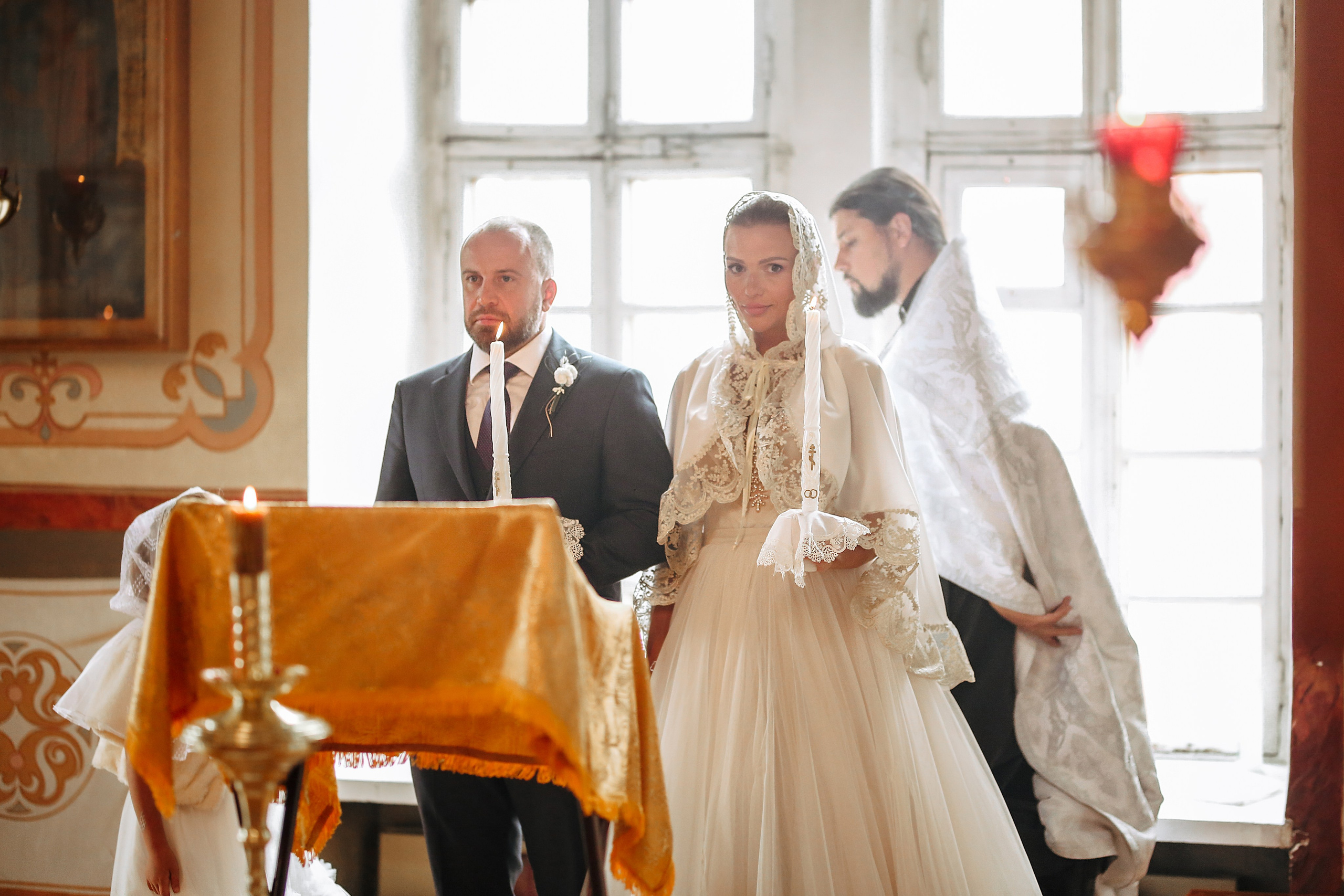 Венчание в Никольском Храме Зеленоград. Фотограф Анастасия Залевская