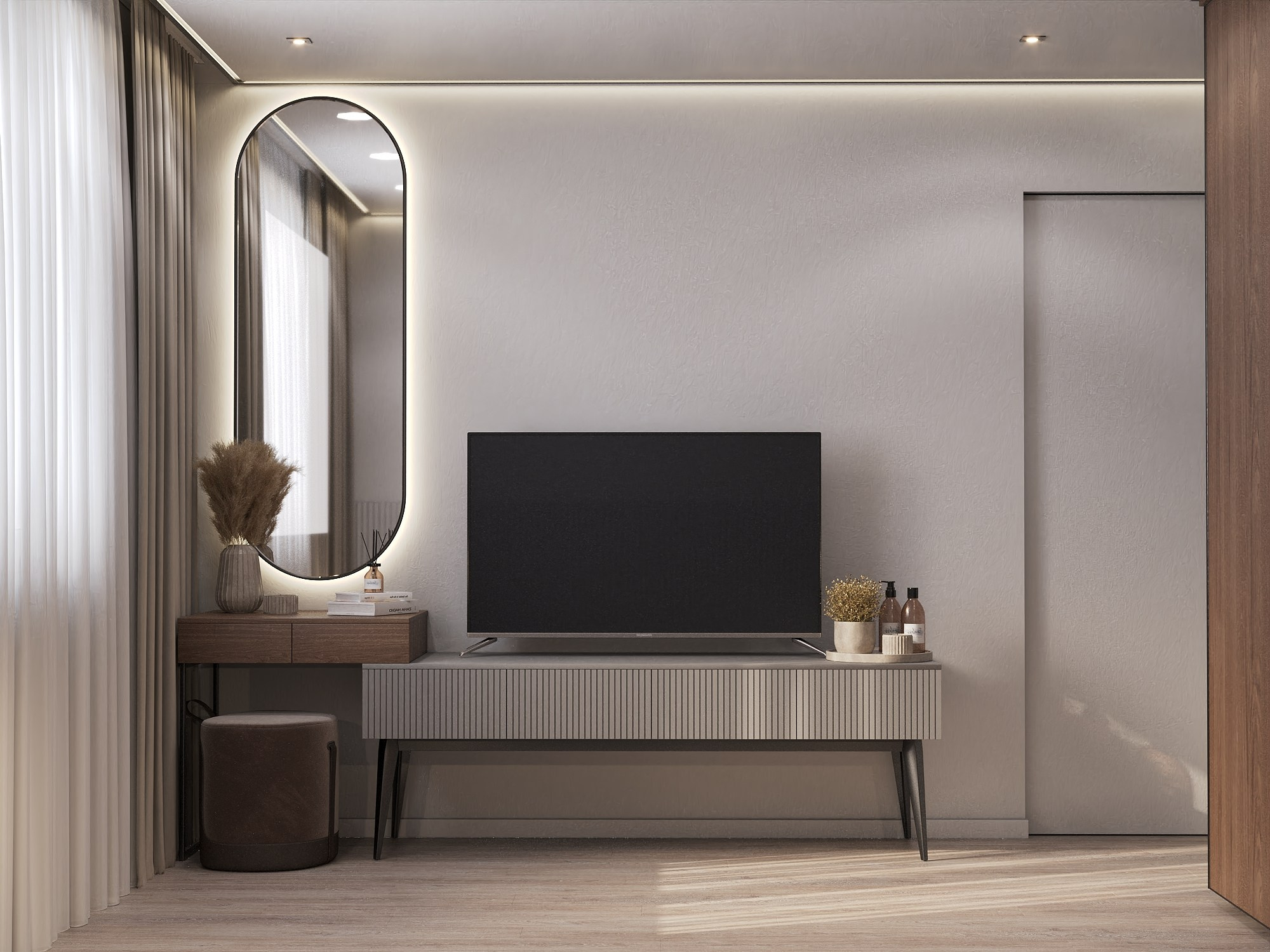 Комсомольский проспект 48 м². БК студия дизайна интерьера