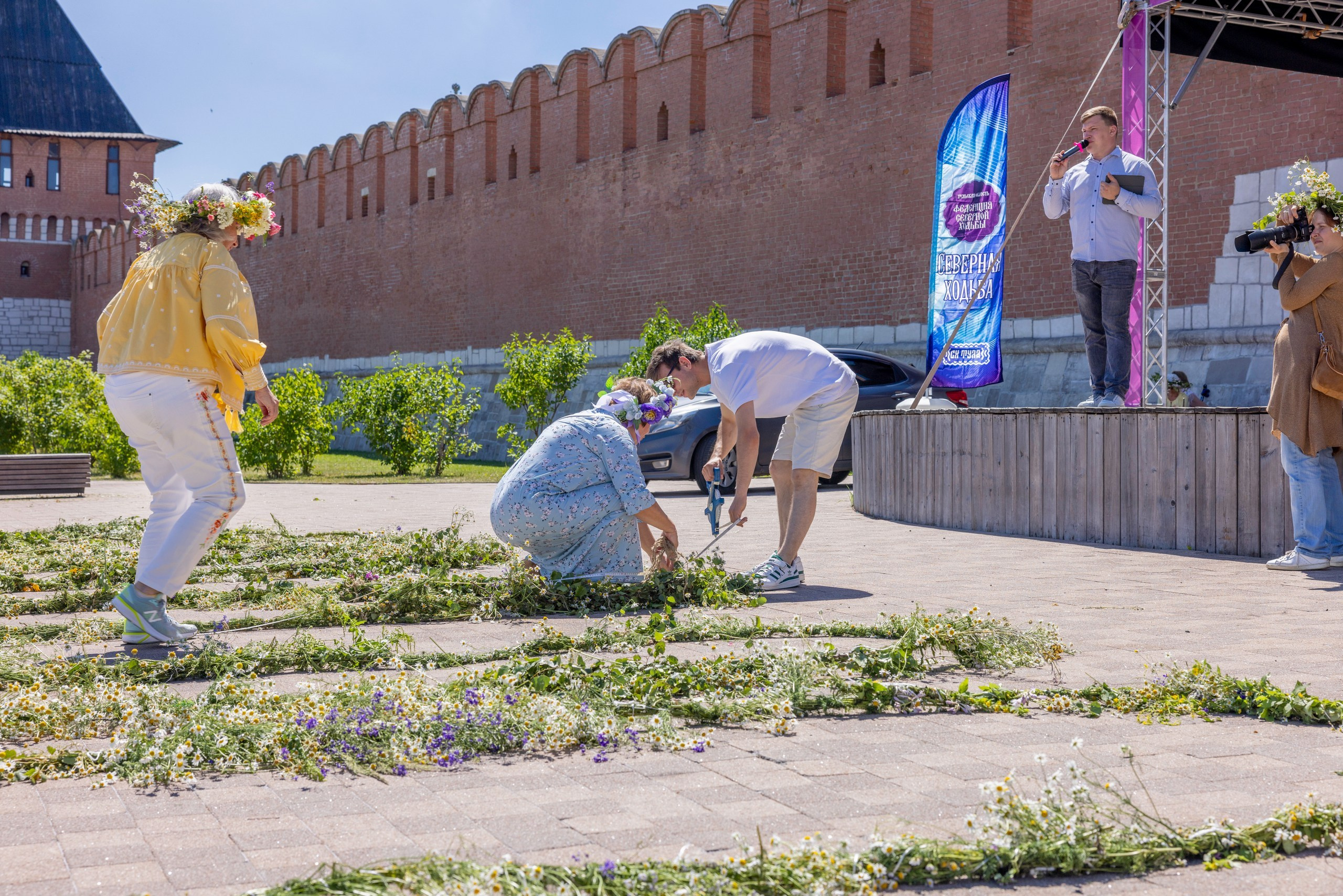 Фестиваль «Ромашковый хоровод». Северная ходьба. Фотограф в Туле Крупский АнДРей. Фотостудия «КАДР71» в Туле