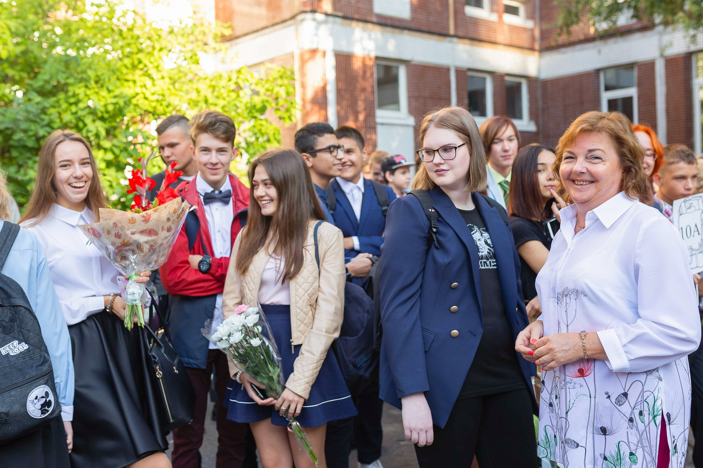 Линейка 1 сентября. Свадебный и Репортажный фотограф в Санкт-Петербурге