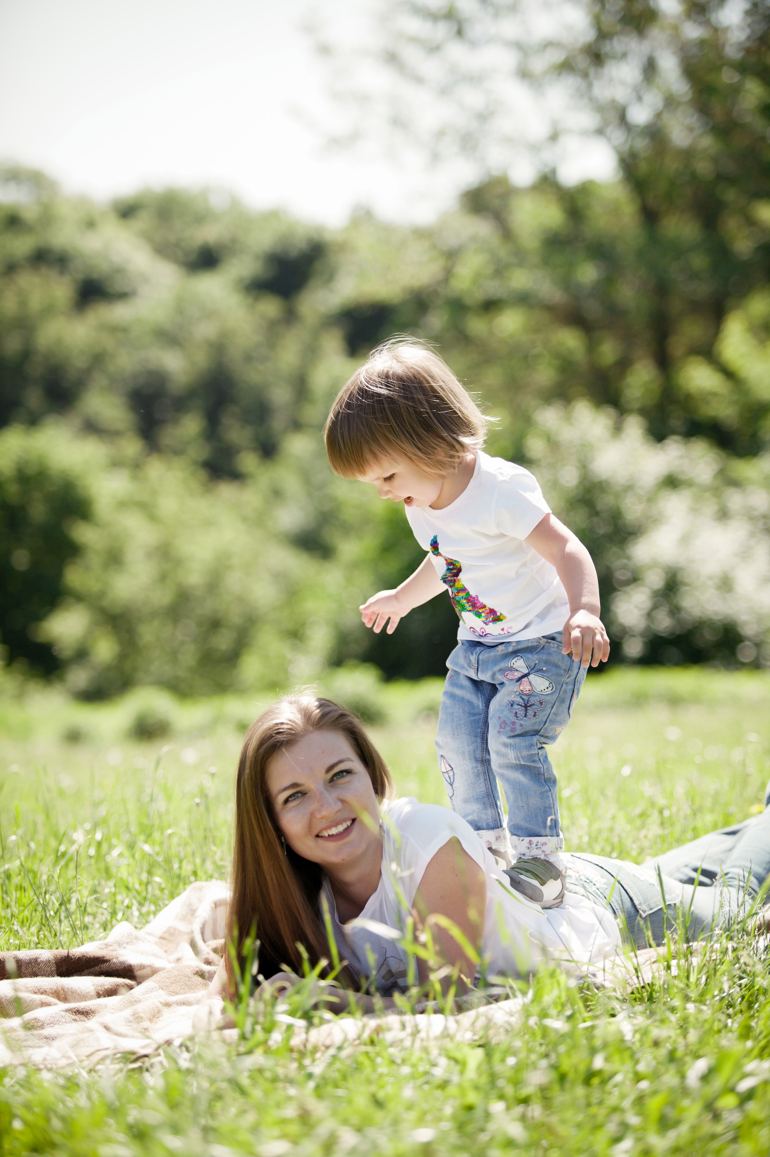 Семейная съемка в парке. Фотографы в Москве Светлана Устинова и Сергей Грачев
