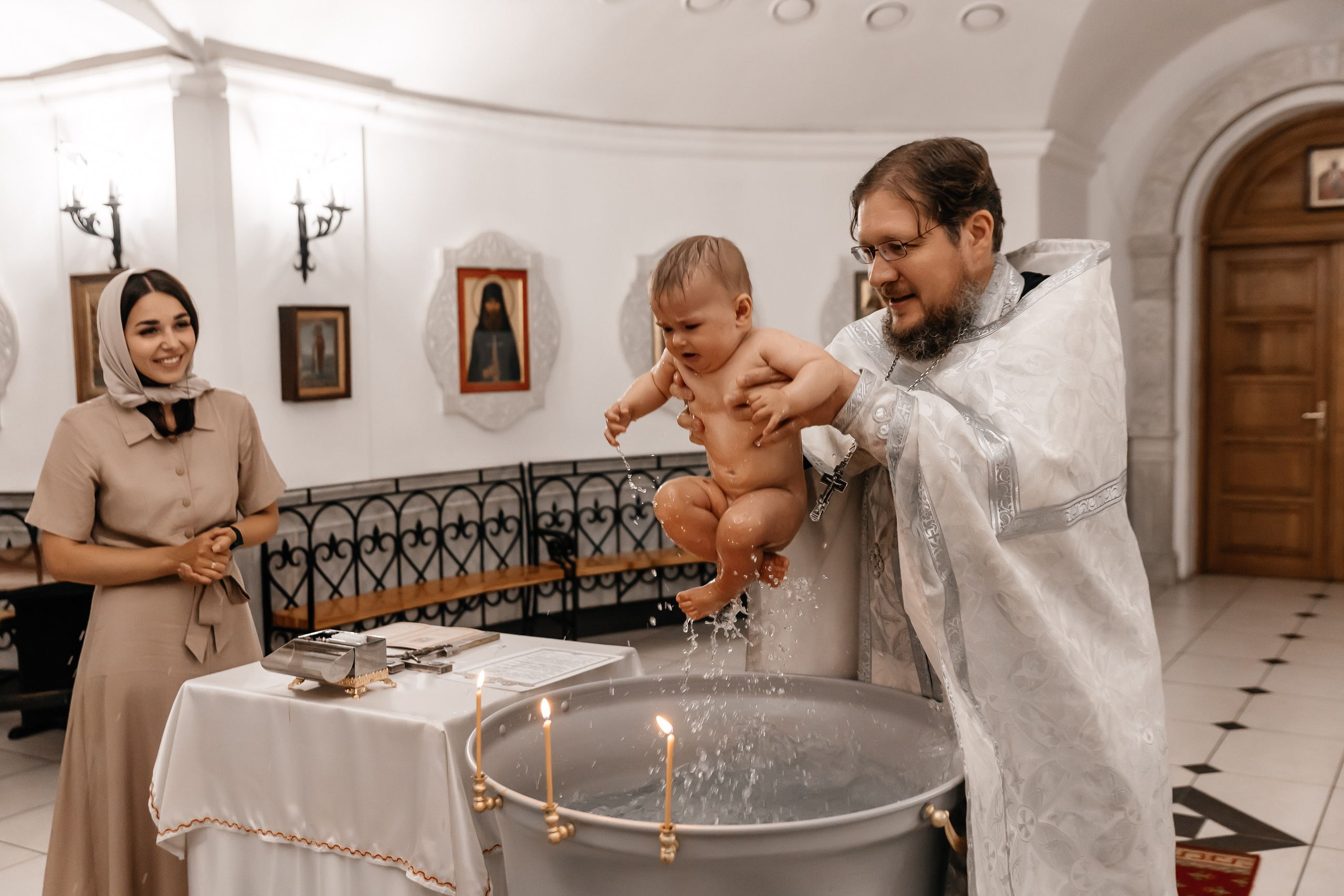 Крещение Ксении. Семейный фотограф Минск Усова Ольга