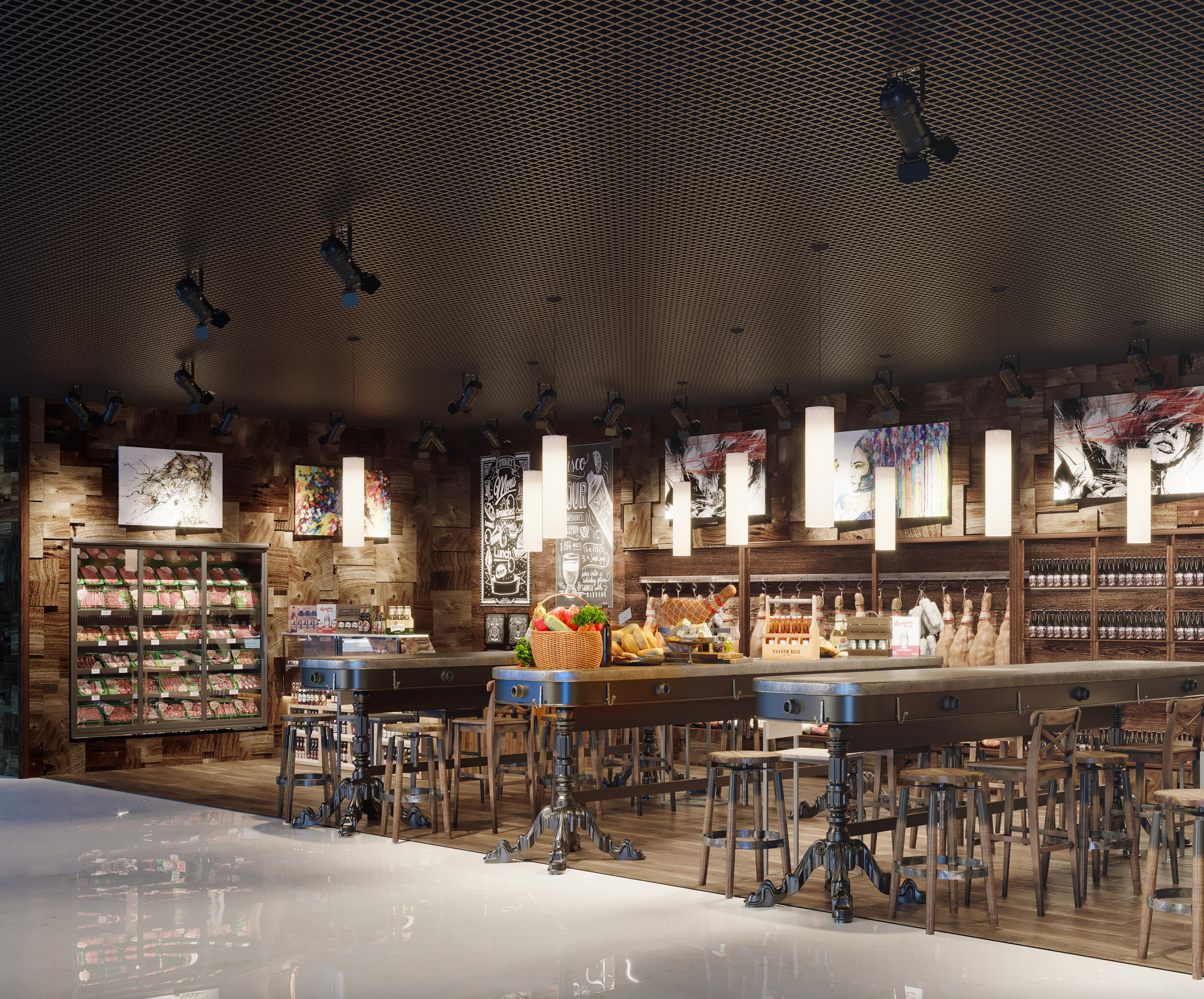 Balalaika Beer Bar — Characterful Interior Design. 3D INTERIOR AND ARCHITECTURE VISUALIZATION