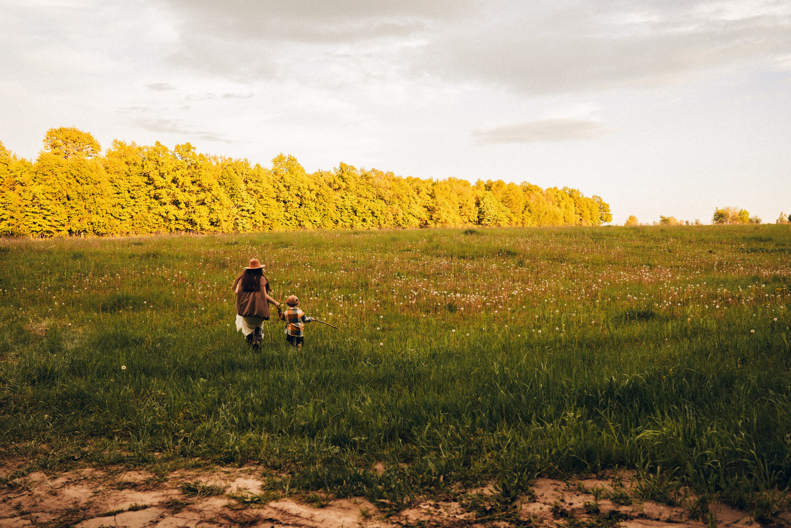 Семейная съемка на закате