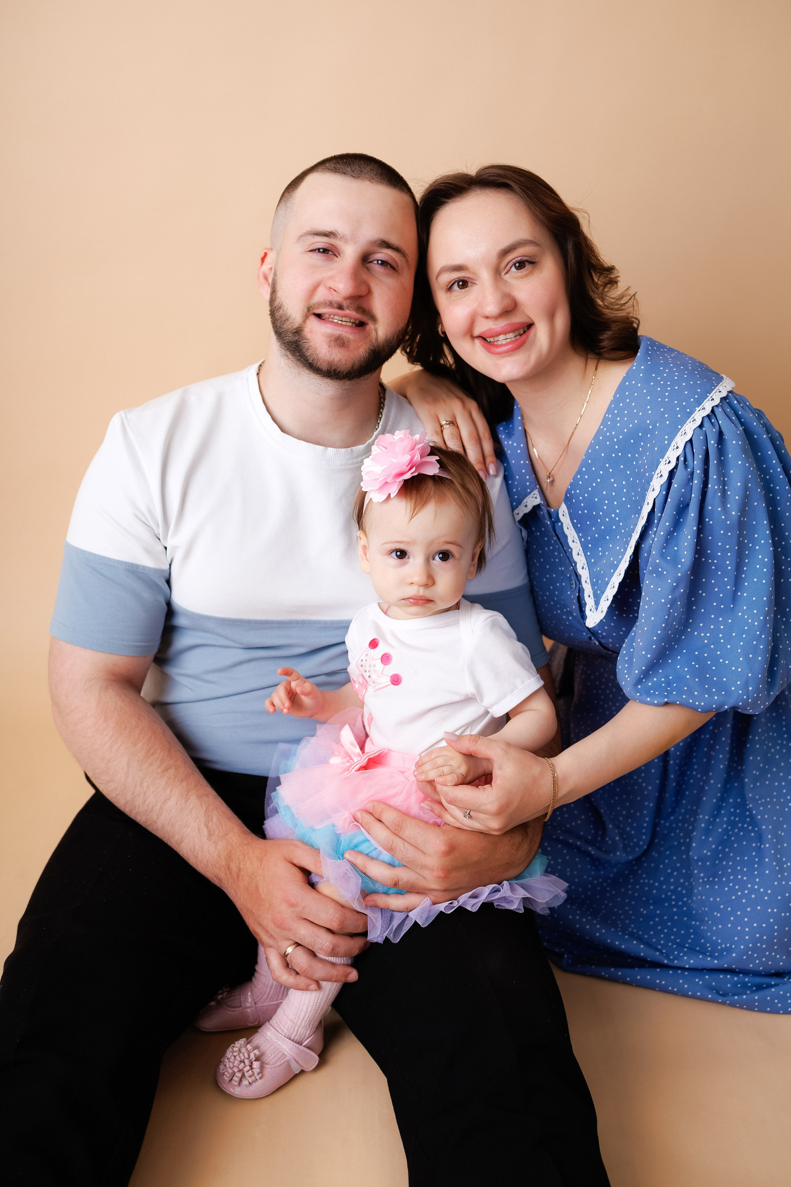 Анечке 1 годик. Фотограф новорожденный малышей Новосибирск