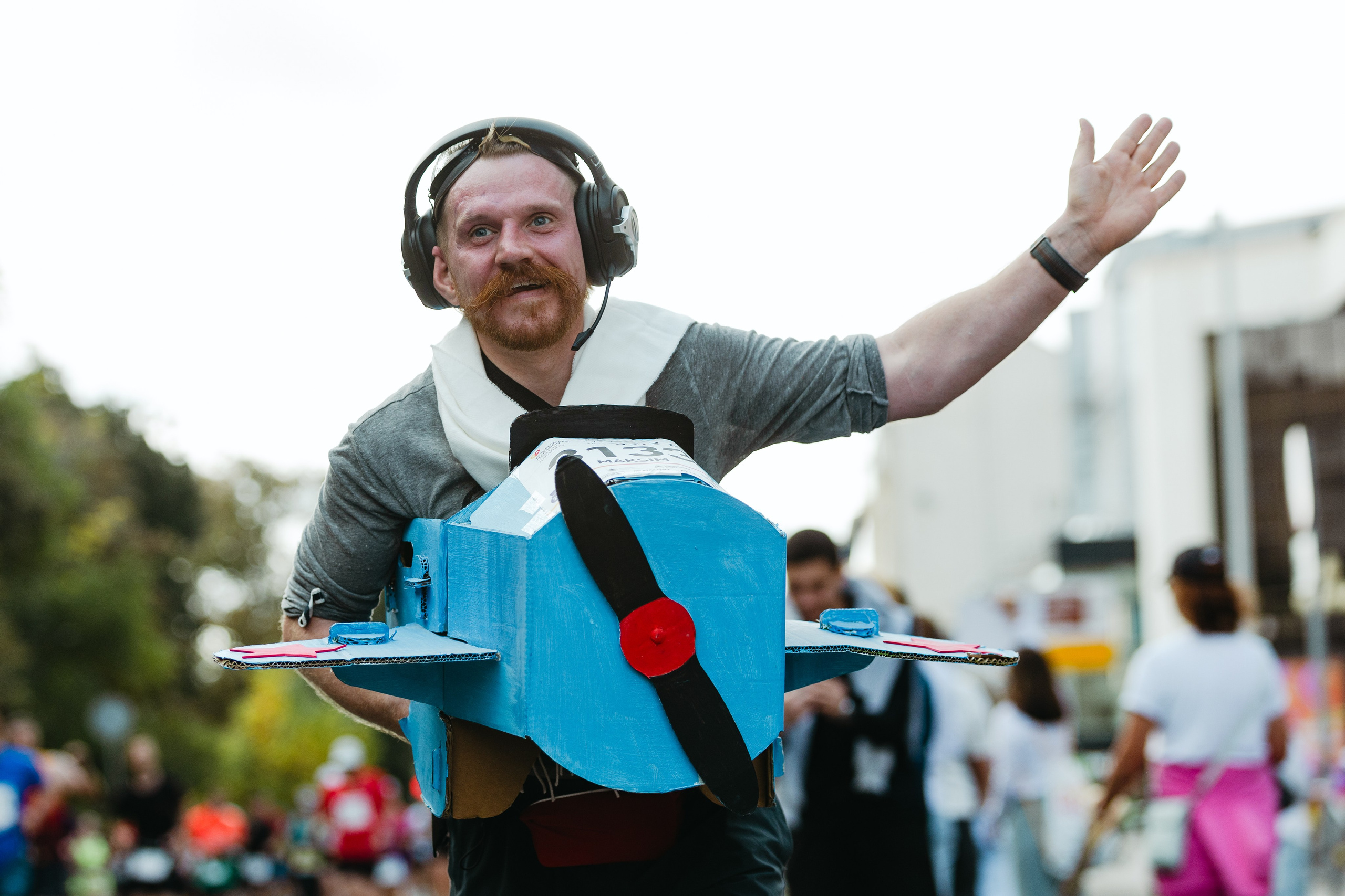 УRF на Московском Марафоне. Фотограф Иван Косарев