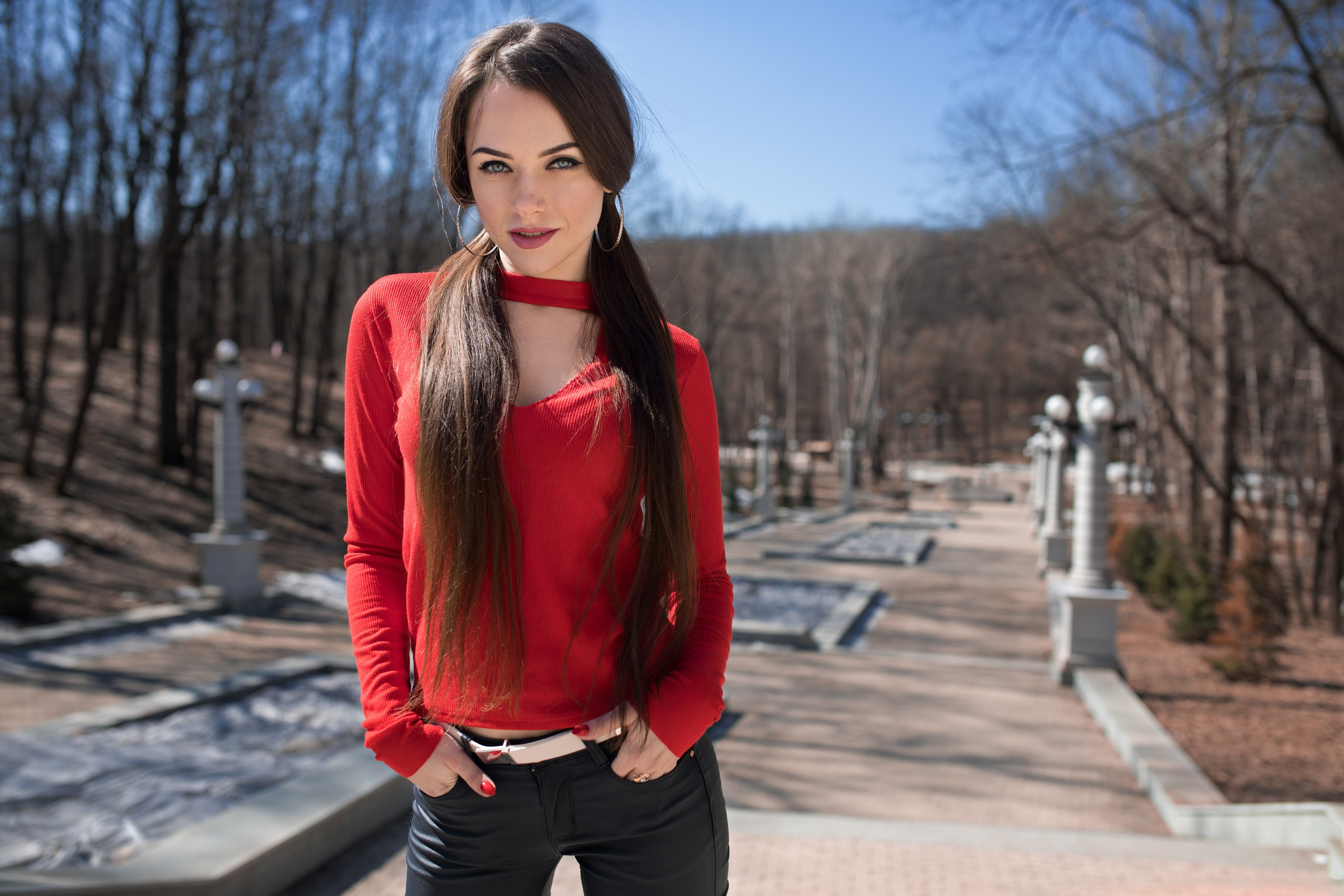 Весенняя съемка с Екатериной в парке и на улицах города для «себя»