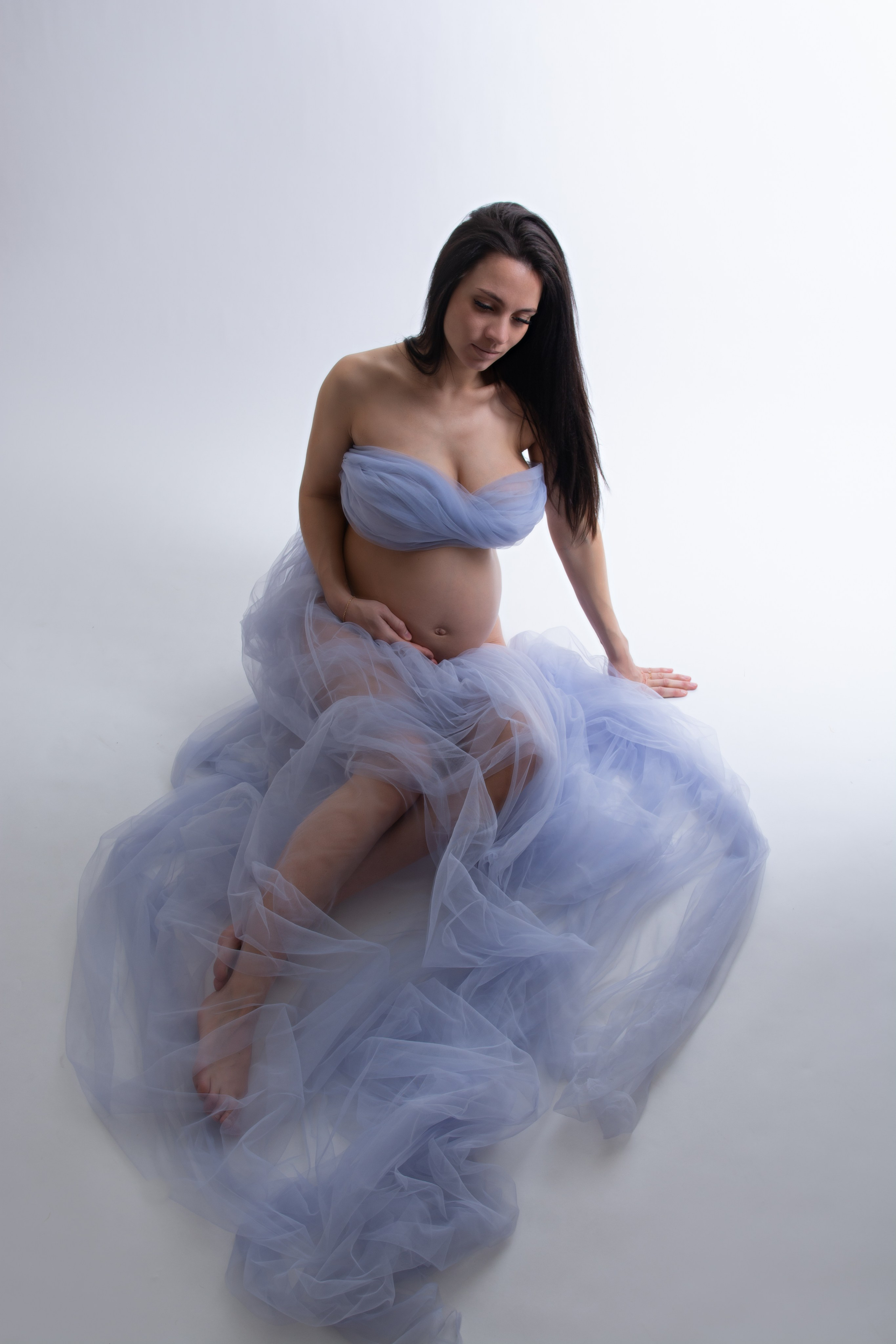 В тканях. Фотосессия беременности — Крылова Натали — Москва
