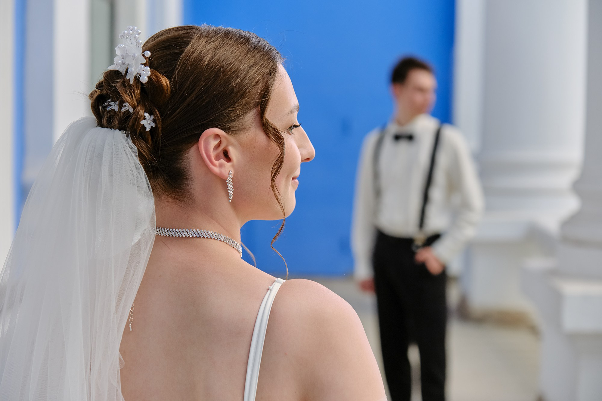 Летняя свадебная фотосессия на территории КЦ «Россия» для Полины и Кирилла