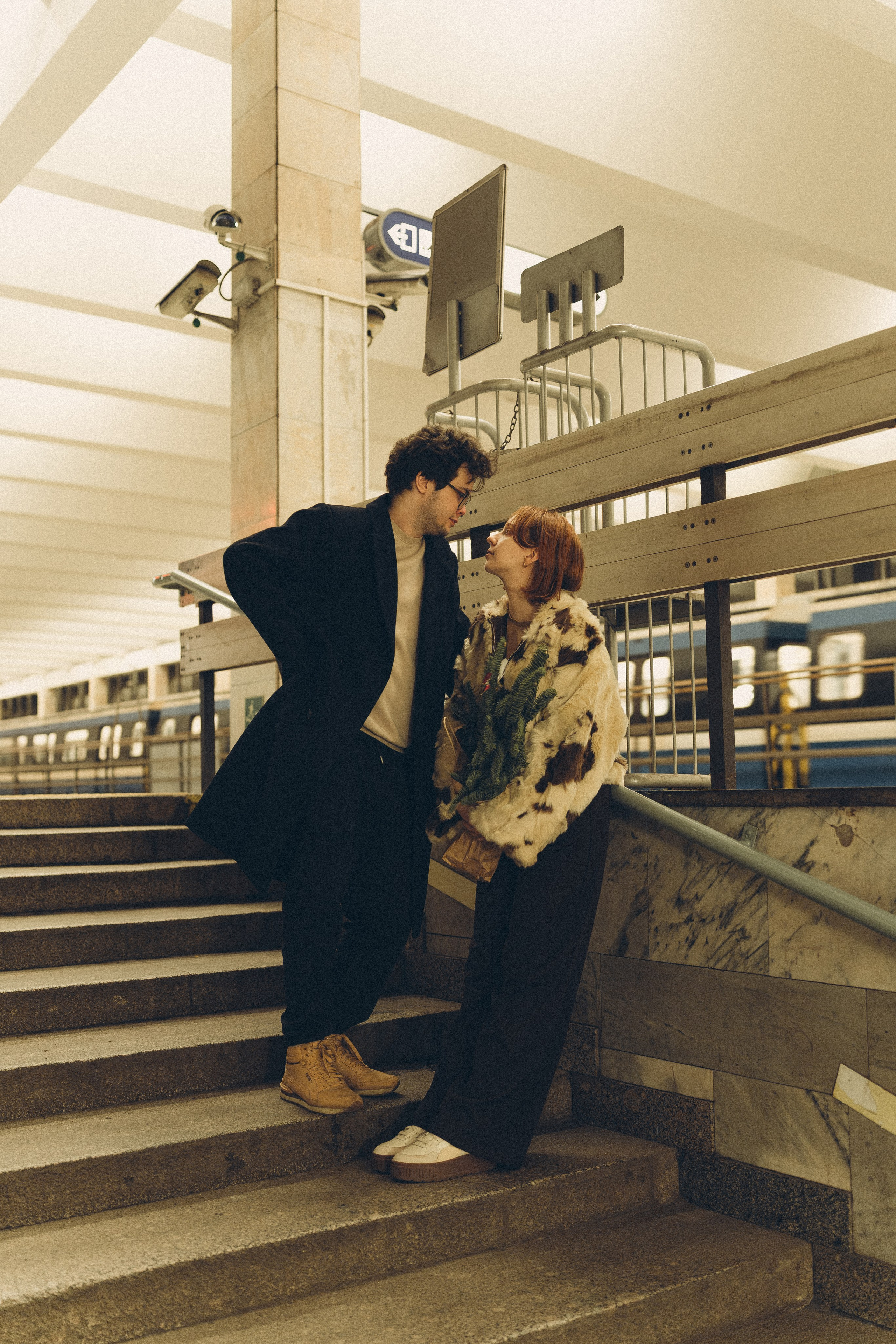 НОВОГОДНЯЯ ФОТОСЕСИИЯ ПАРЫ В МЕТРО ЛЮБОВЬ. Профессиональный фотограф, Санкт-Петербург — Виктория Богомолова