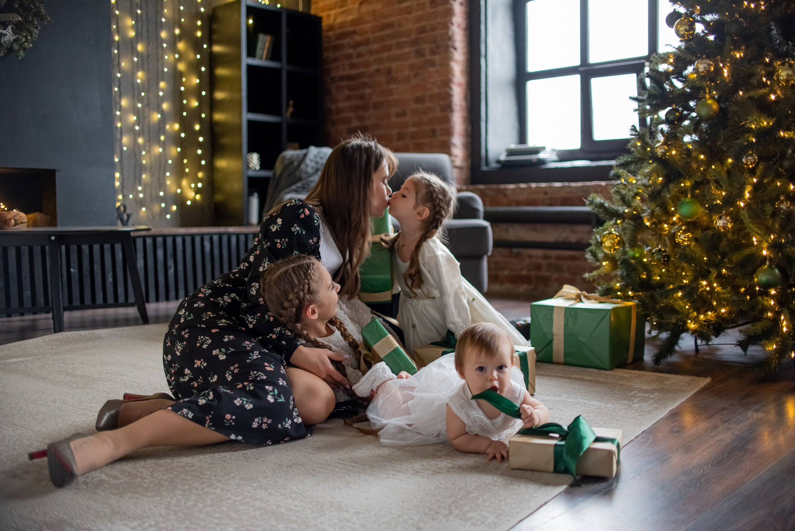 Новогодние фотосессии в студиях. Свадебный и семейный фотограф Екатерина Пушан. Москва, Балашиха, Железнодорожный, Солнечногорск