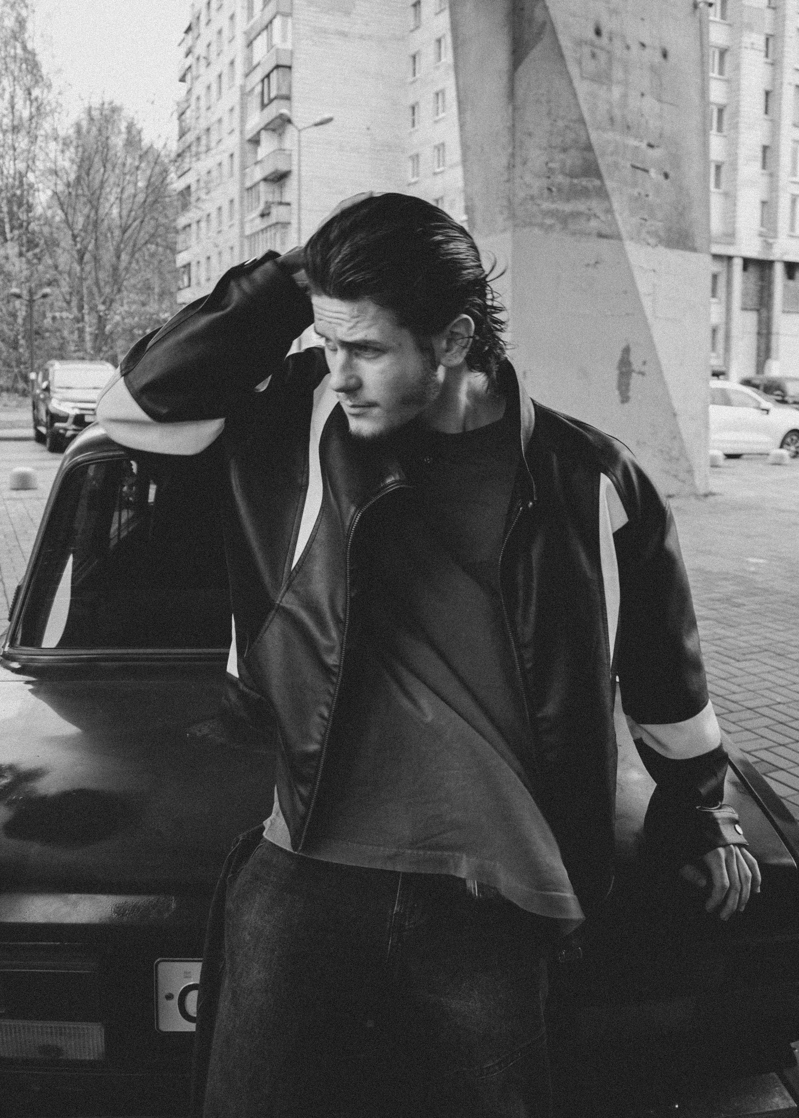 Творческая съемка для стилиста по мужским прическам