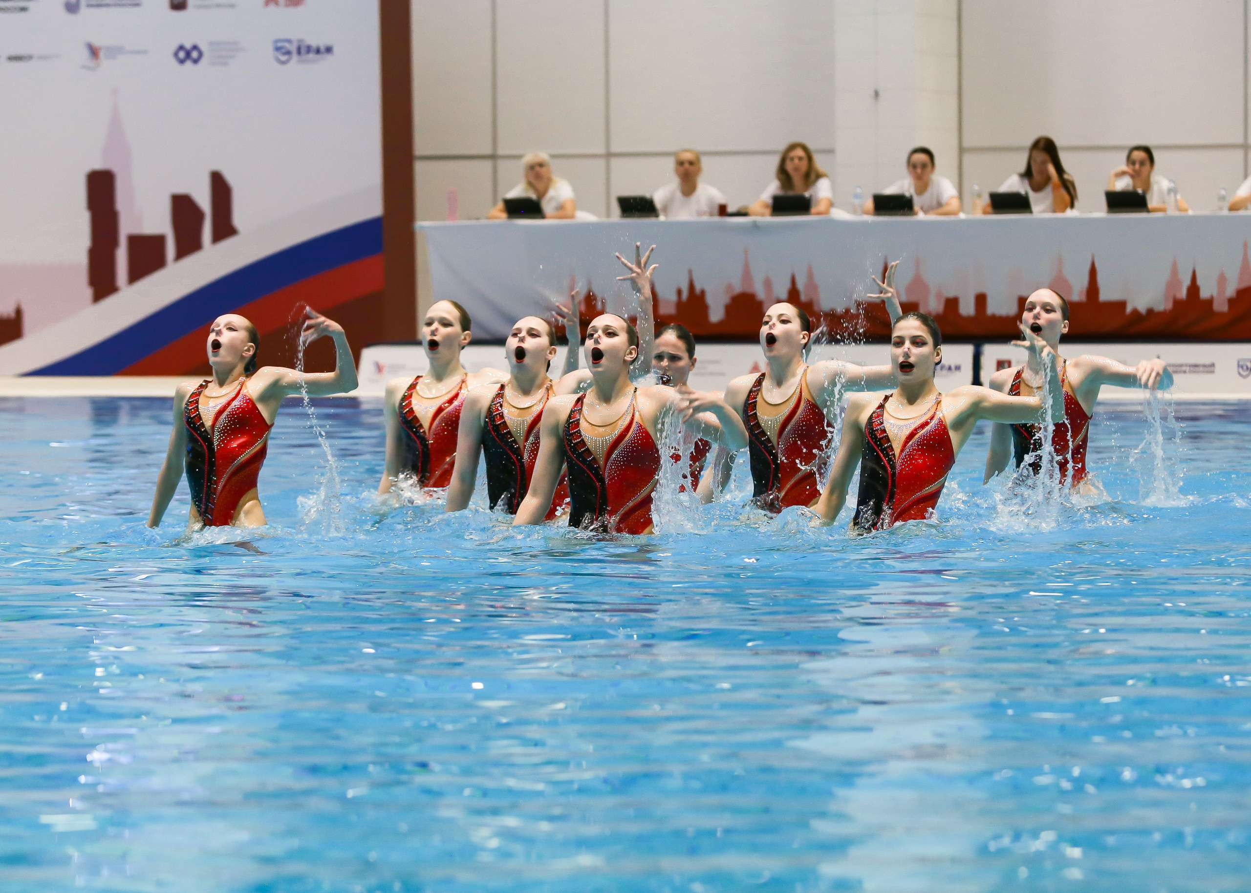 Первенство России по синхронному плаванию. Техническая программа. Группы. Репортажный фотограф в Москве