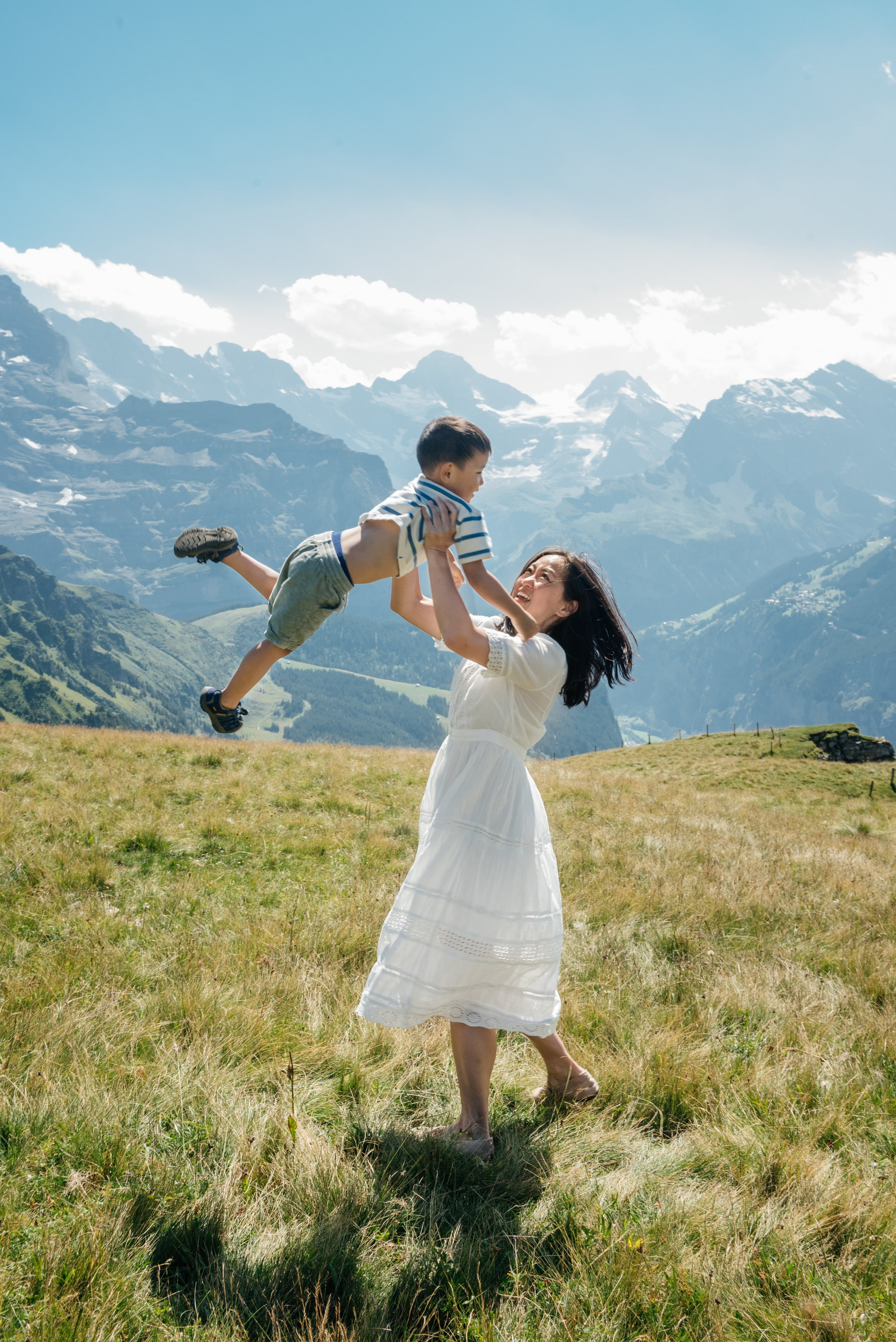 Dorothy, Richard, Zoe and Liam (Mannlichen). Photographer in Interlaken area