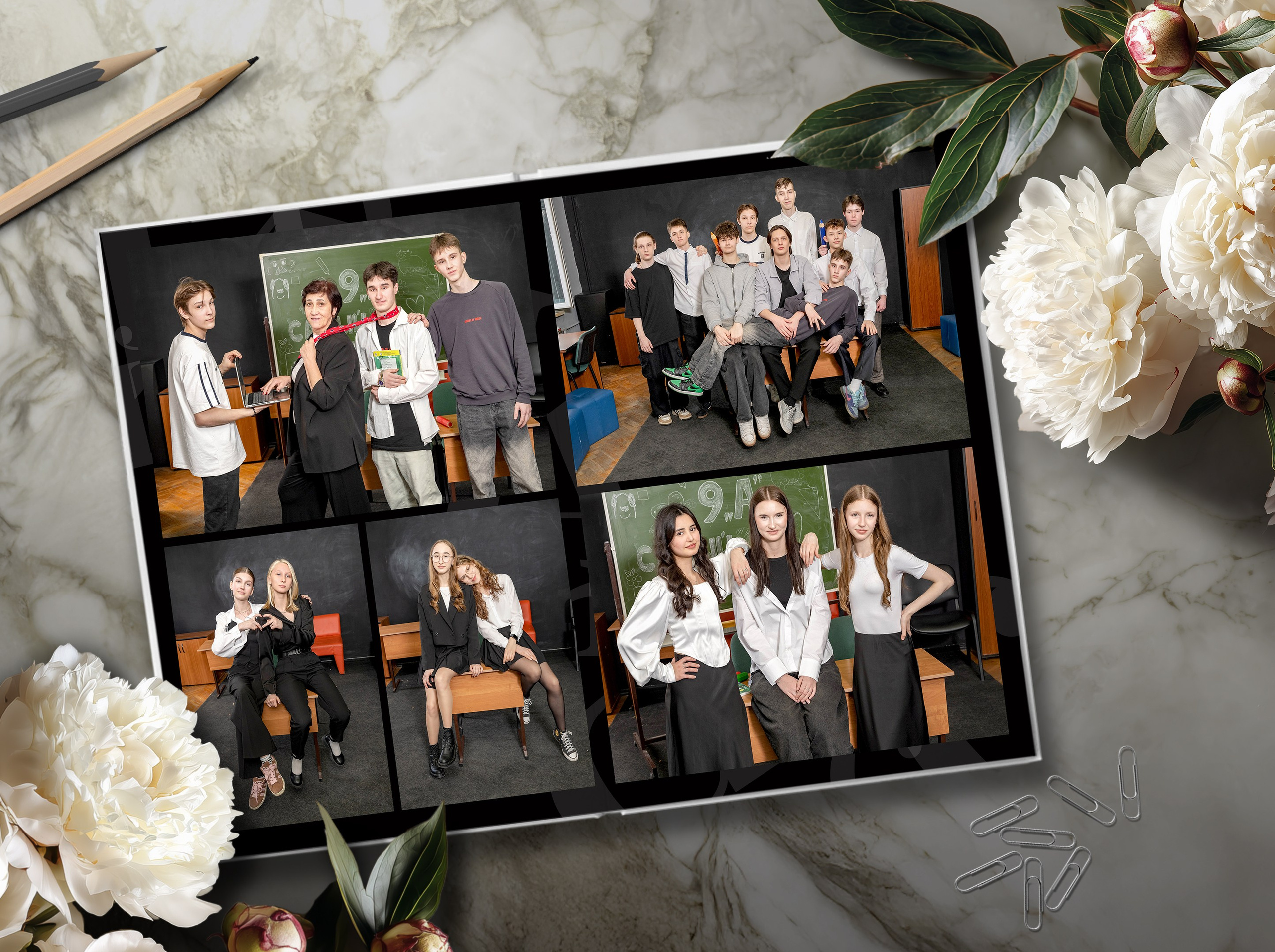 Дизйн черное и белое. Выпускные альбомы в Подольске Москве и МО