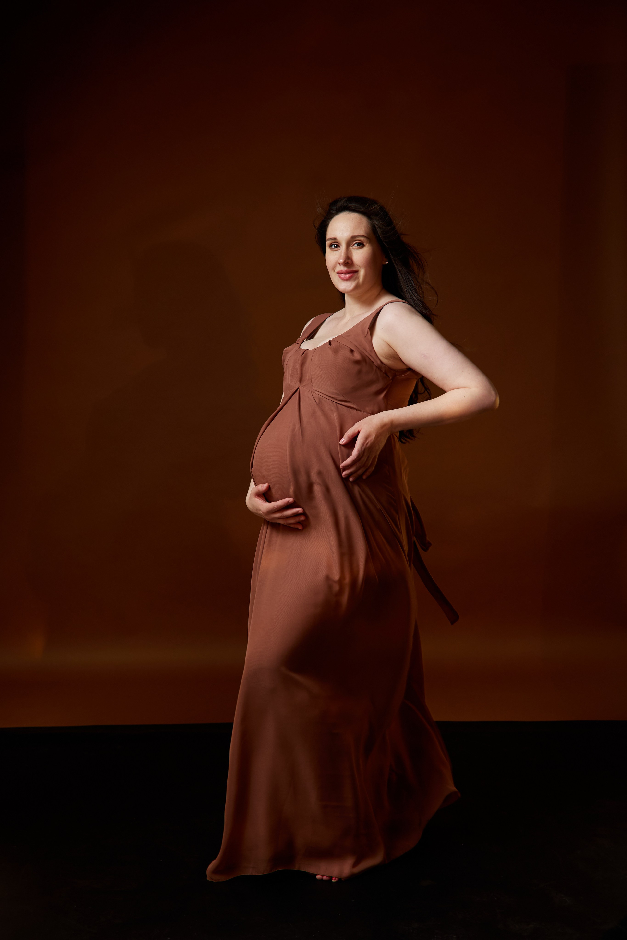 Первые кадры в день съёмки беременной Насти