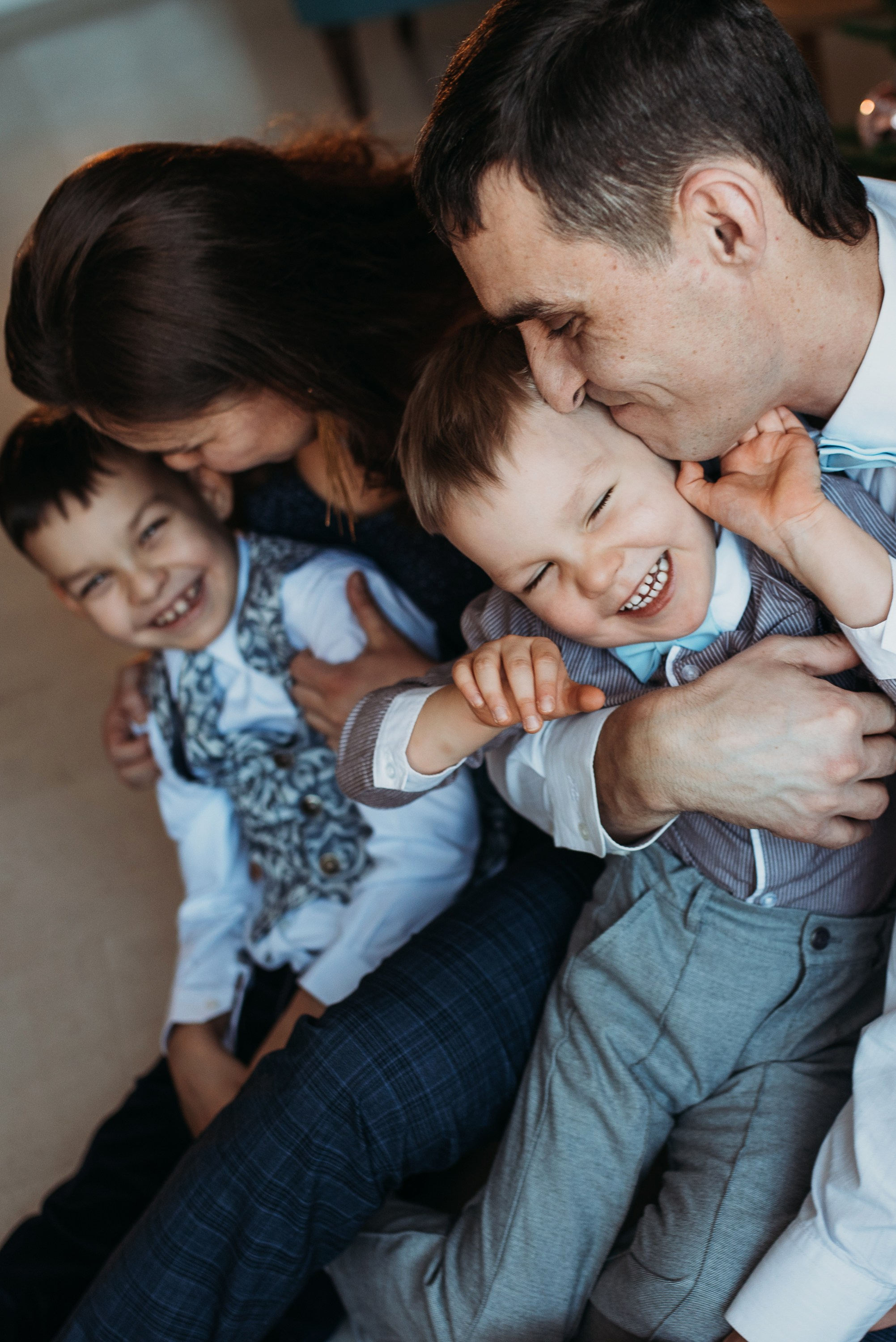 Юлия, Алексей, Тихон, Трофим и Потап. Семейный и детский фотограф в Новосибирске и Краснообске — Анна Ким