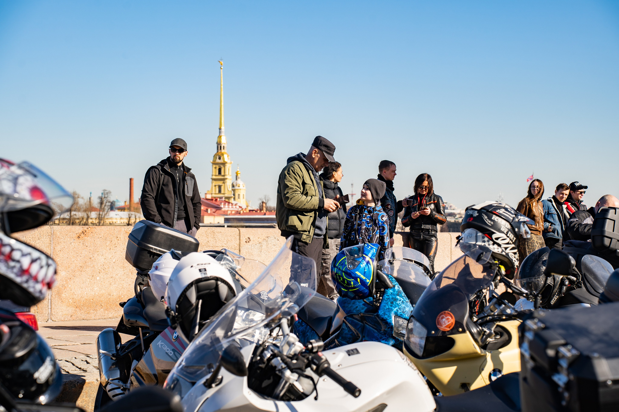 Весенний прохват мотоклуба Normans Riders MC. Концертный и репортажный фотограф в Санкт-Петербурге Слава Пахомов
