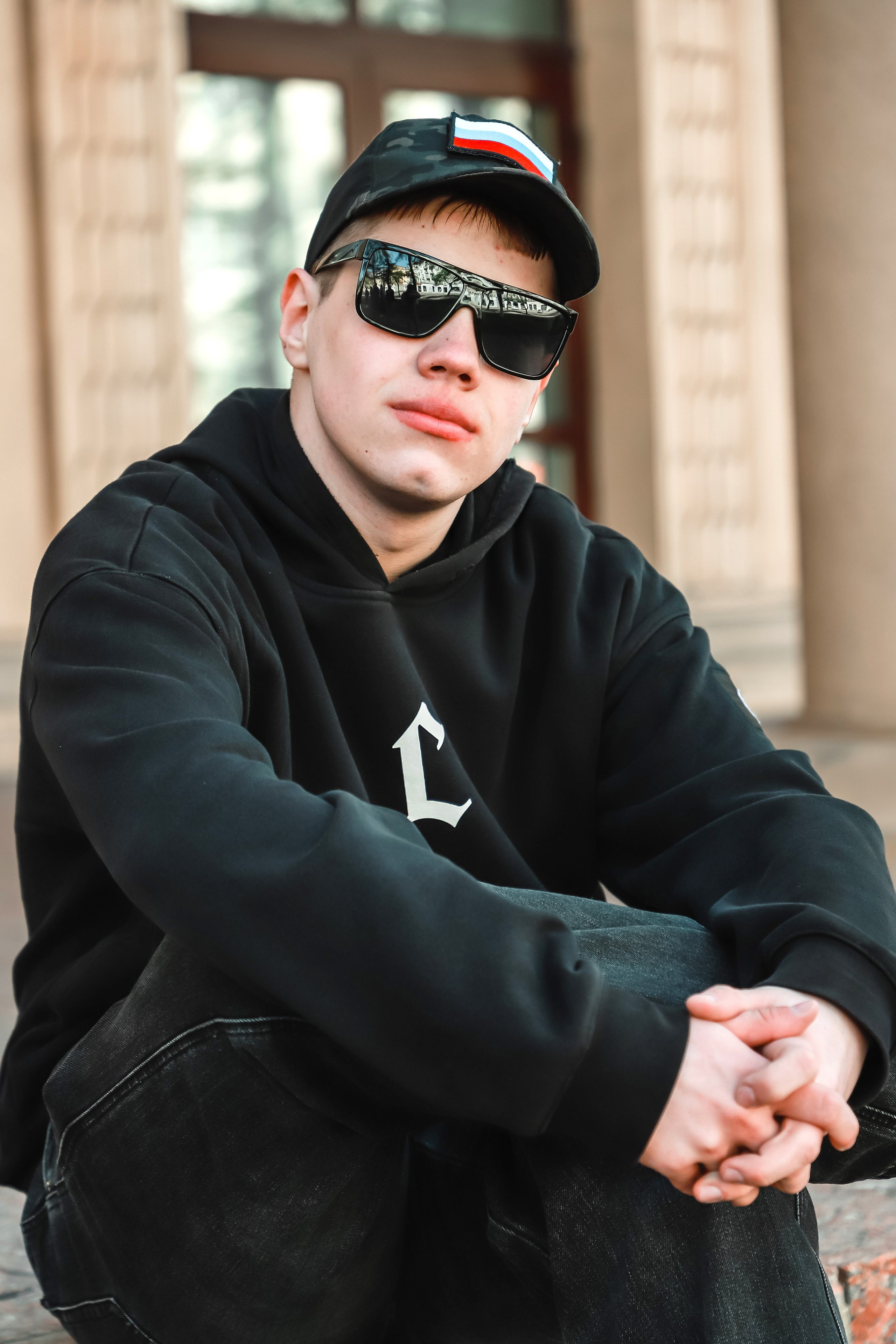 Школьная фотография на улице