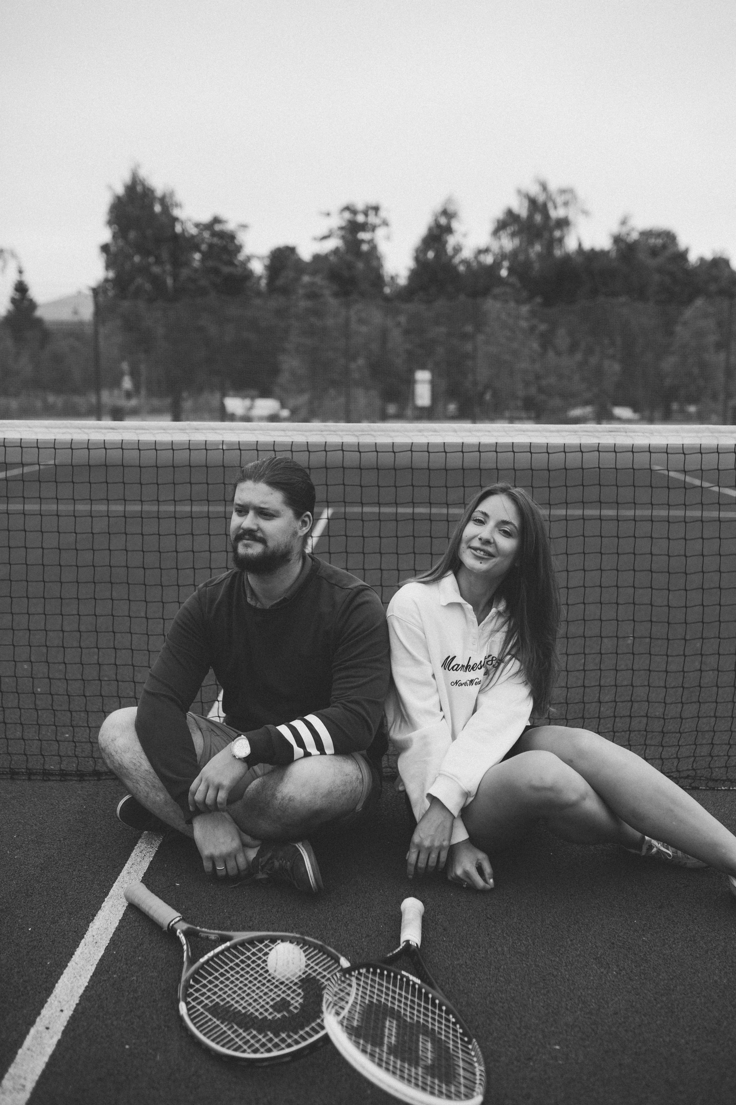 На корте. Свадебный фотограф Казань