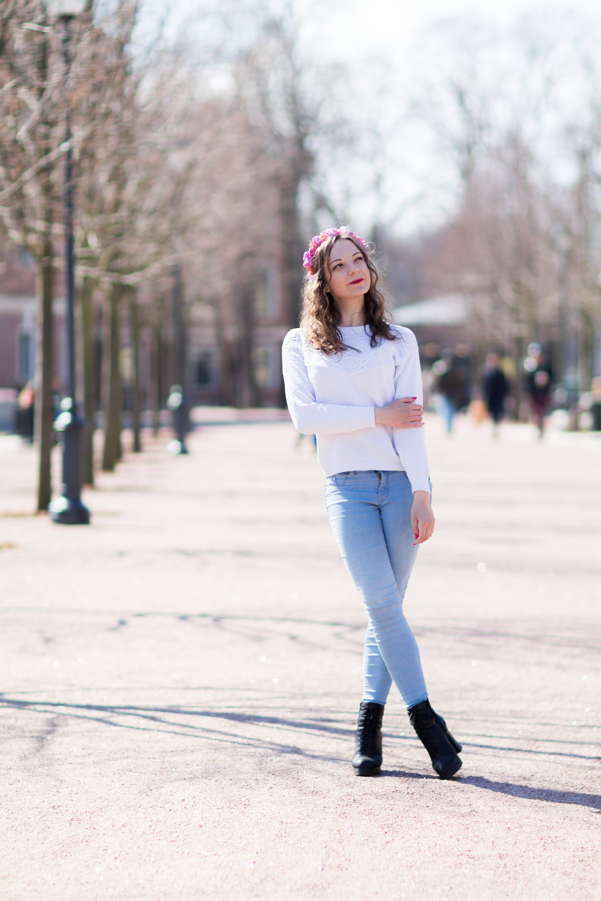 Лиза. Весна в пончо. Портретный фотограф в Санкт-Петербурге Александр Быстрицкий