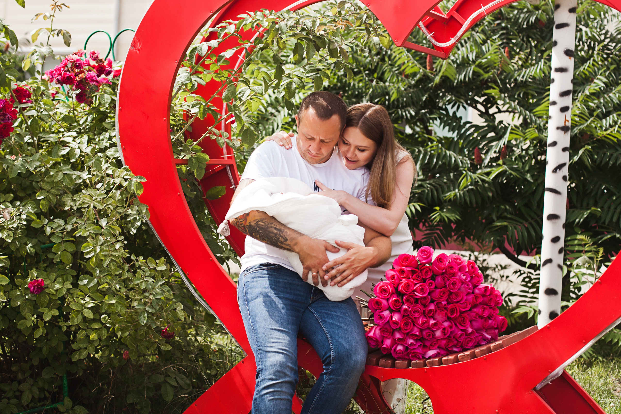 Фотосессия выписки из роддома. Фотограф новорожденных в Брянске Анжелика Прохоренкова