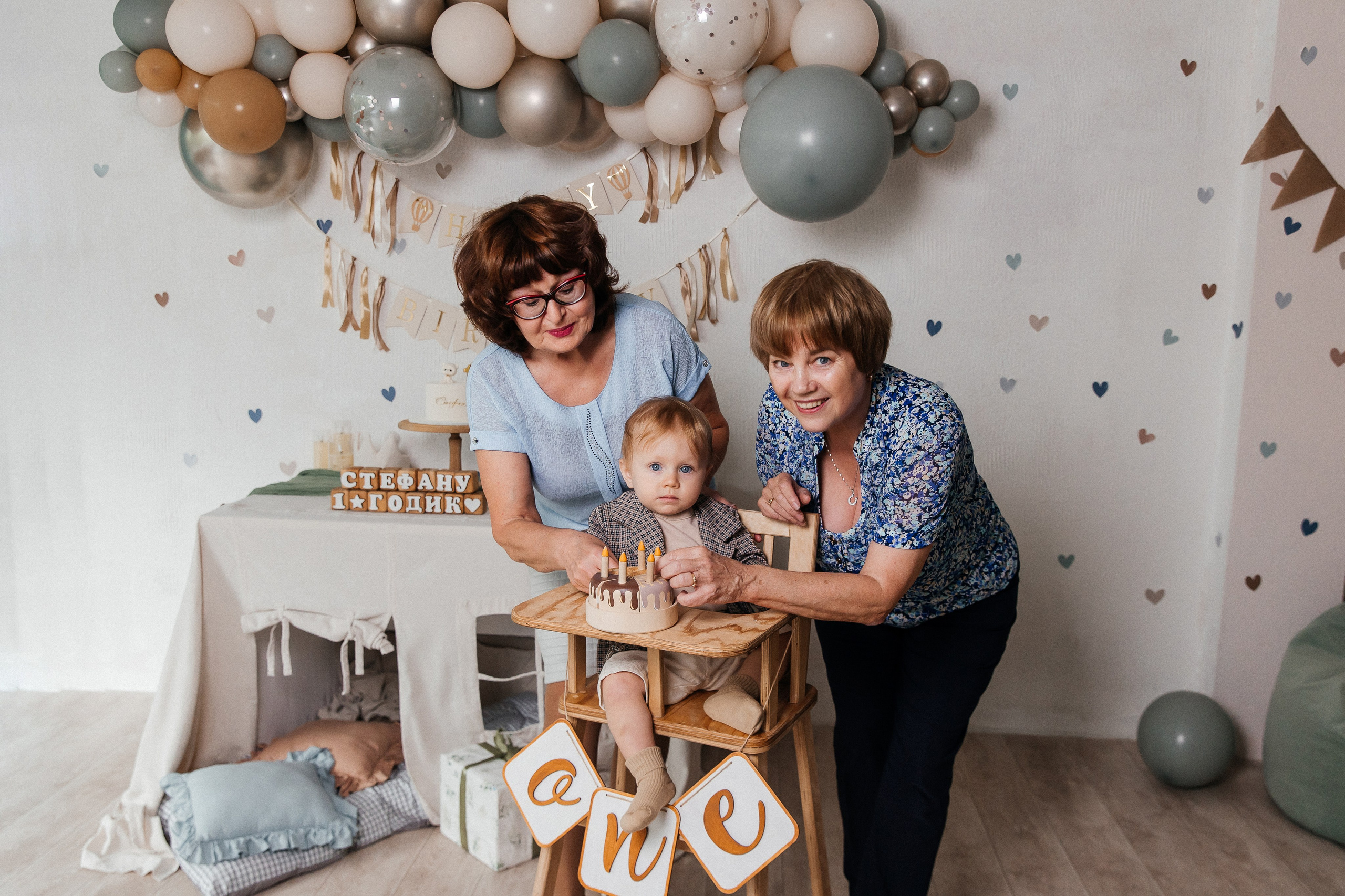 Фотосессия на 1 годик, детская фотостудия Кемерово