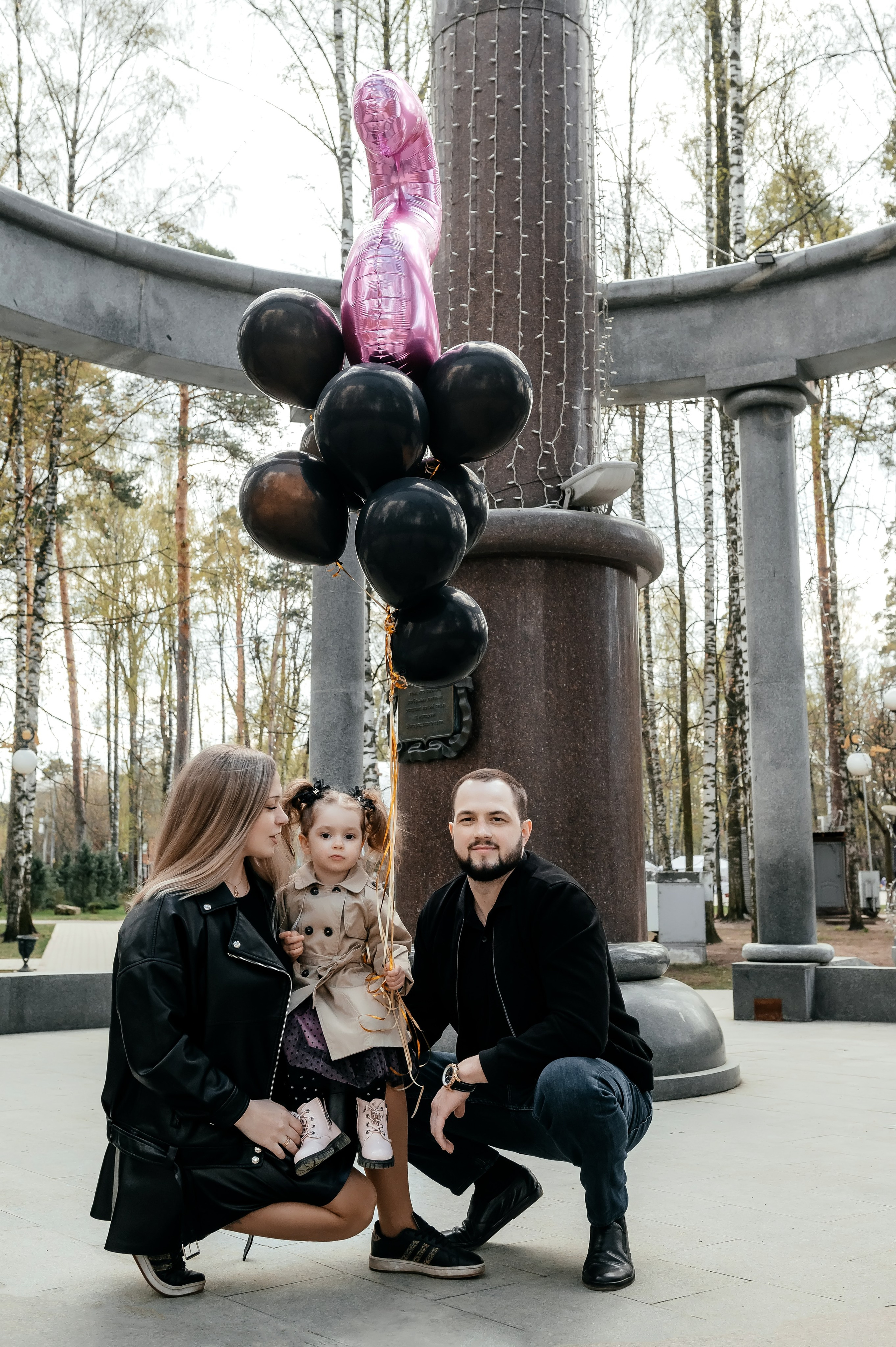 Кристина и семья, Ногинск, парк. Свадебный и семейный фотограф Виктория Носачёва. Щелково, Москва и МО