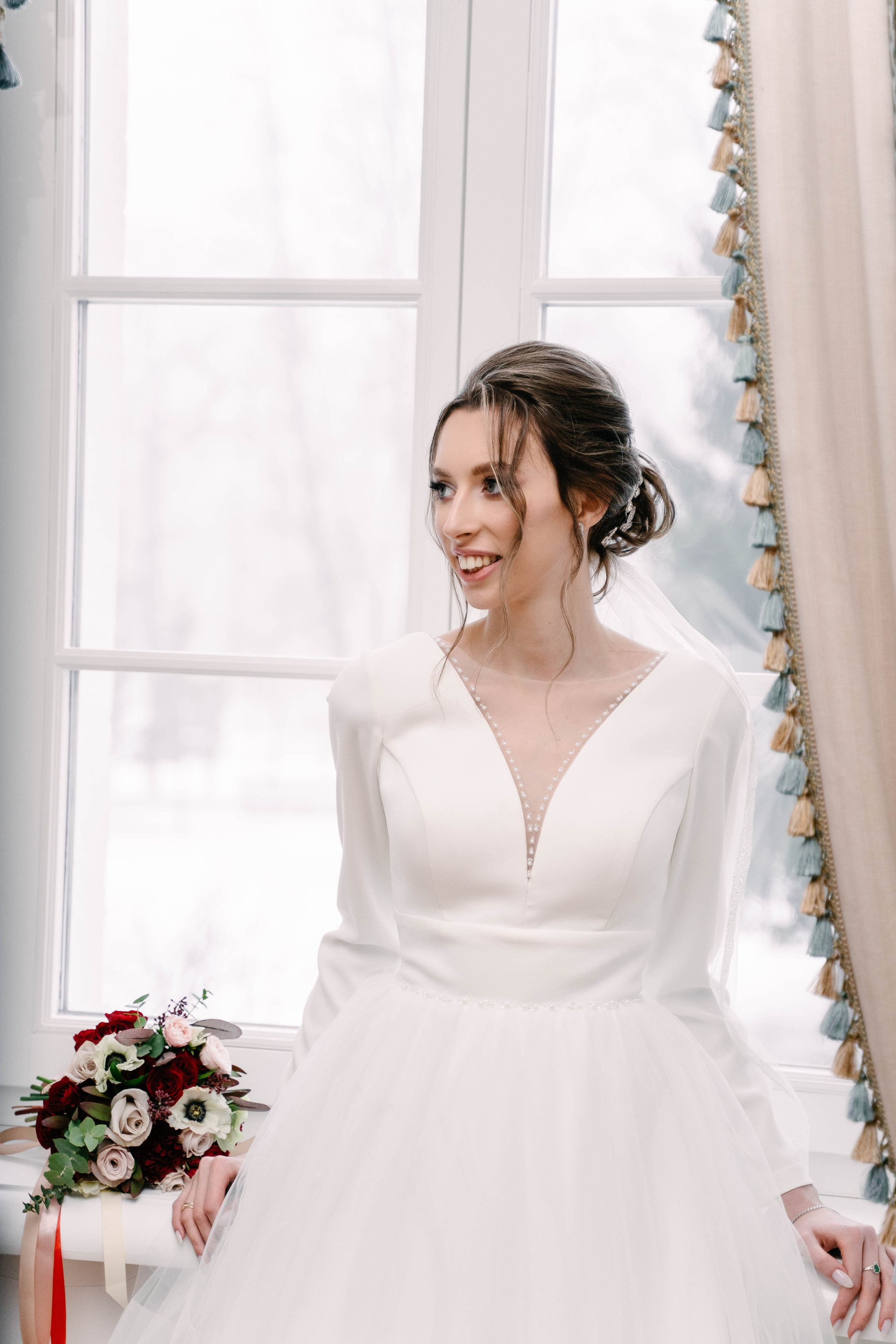 Зимняя свадебная фотосессия молодоженов. Свадебный и семейный фотограф из Воронежа|Москвы Бубнова Екатерина