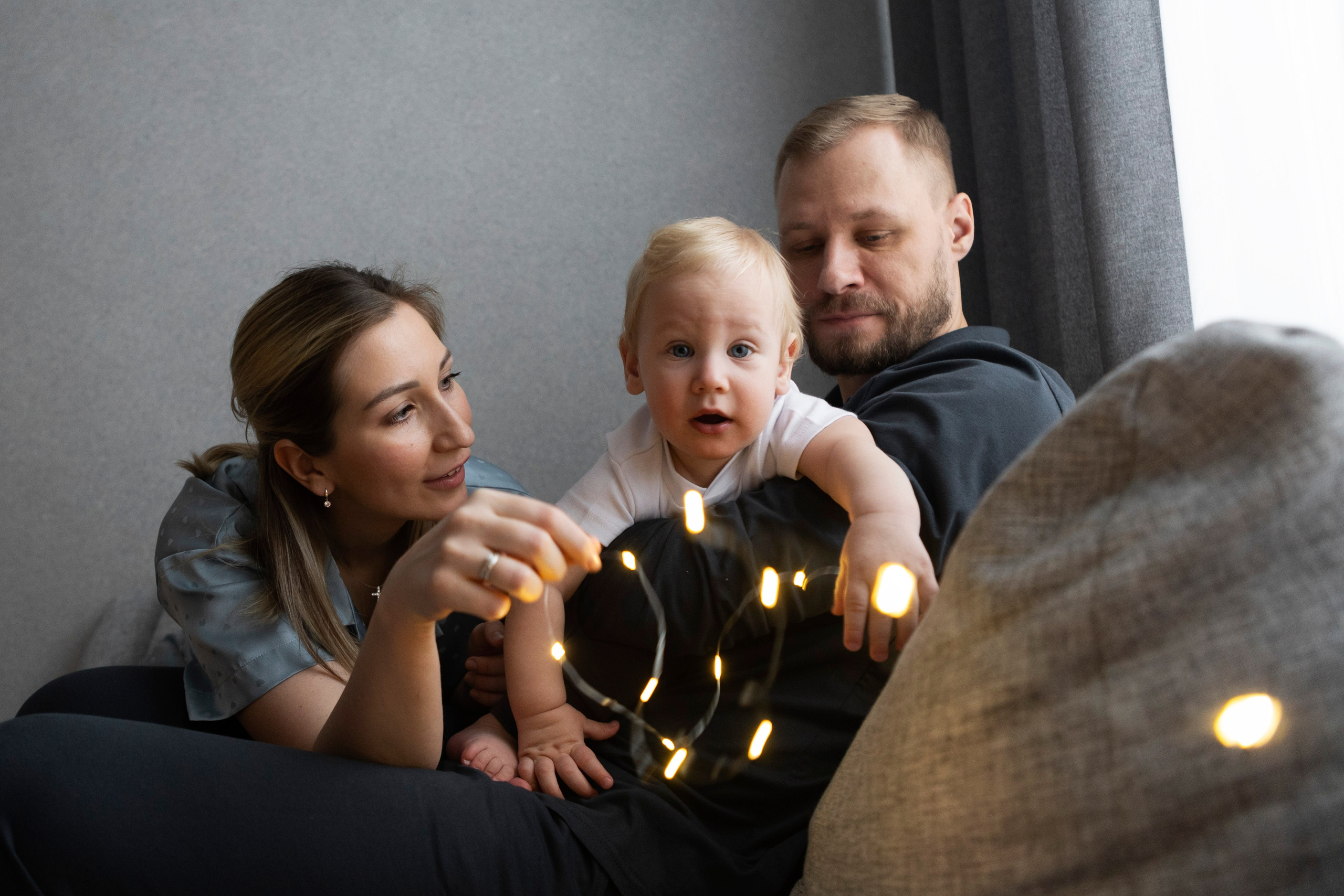 Домашняя новогодняя фотосессия. Семейный и портретный фотограф в Москве Елена Флегант